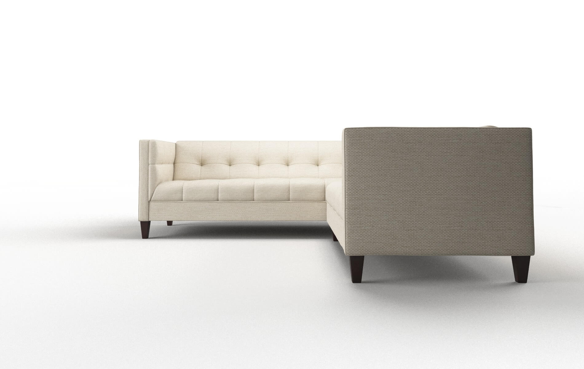 Messina Chance Sand Sectional espresso legs 5
