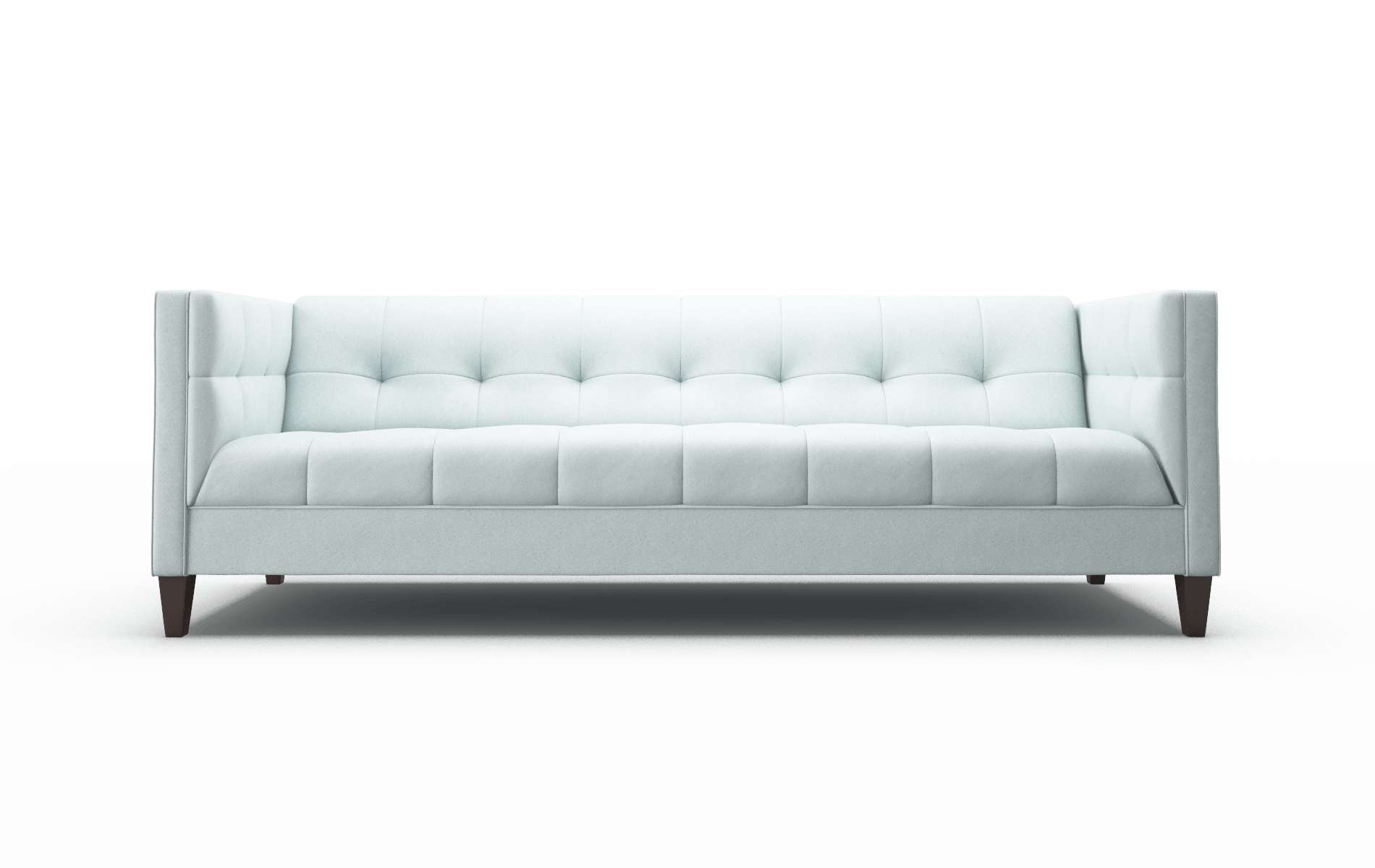 Messina Clyde Cornflower Sofa espresso legs 1