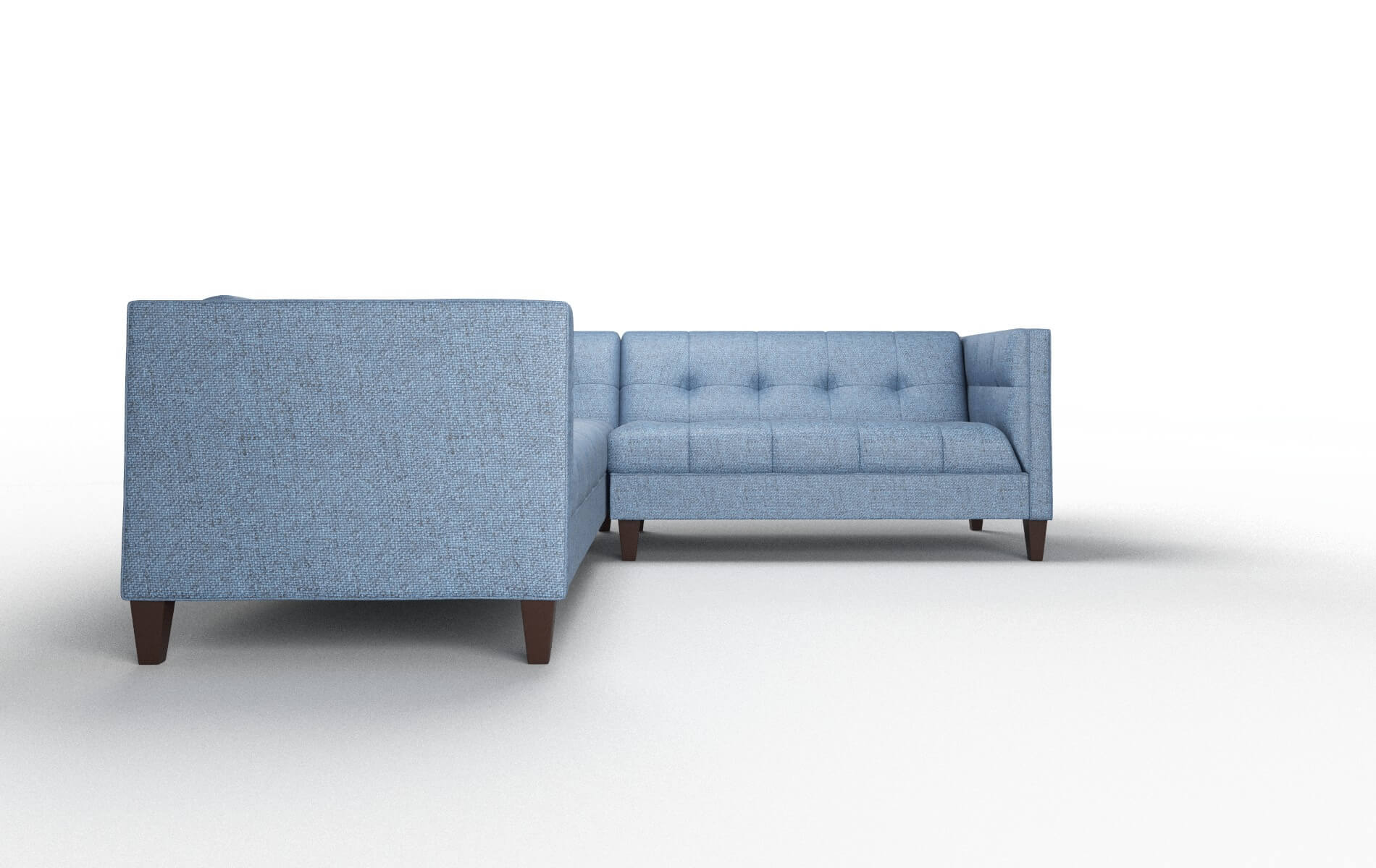 Messina Clyde Deep_ocean Sectional espresso legs 2