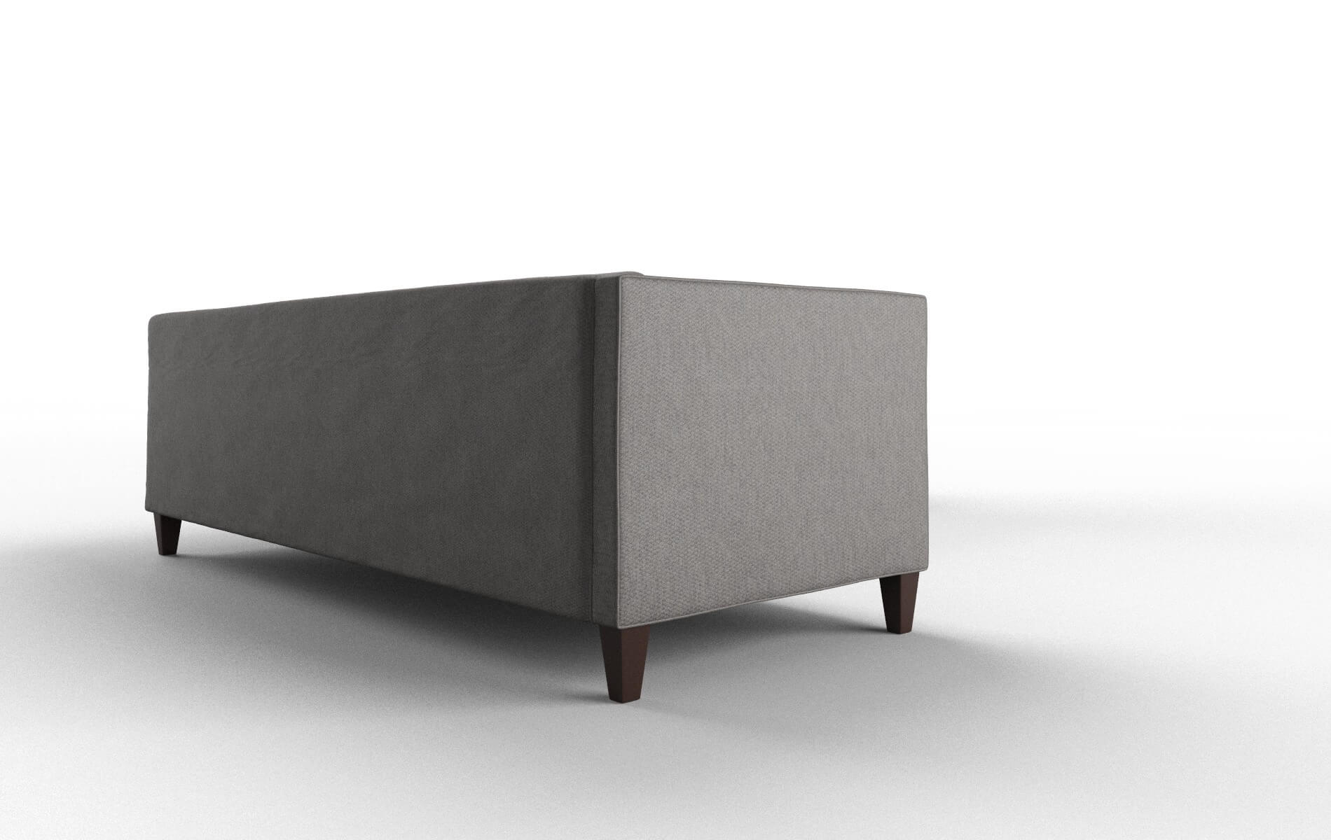 Messina Cosmo Charcoal Sectional espresso legs 3