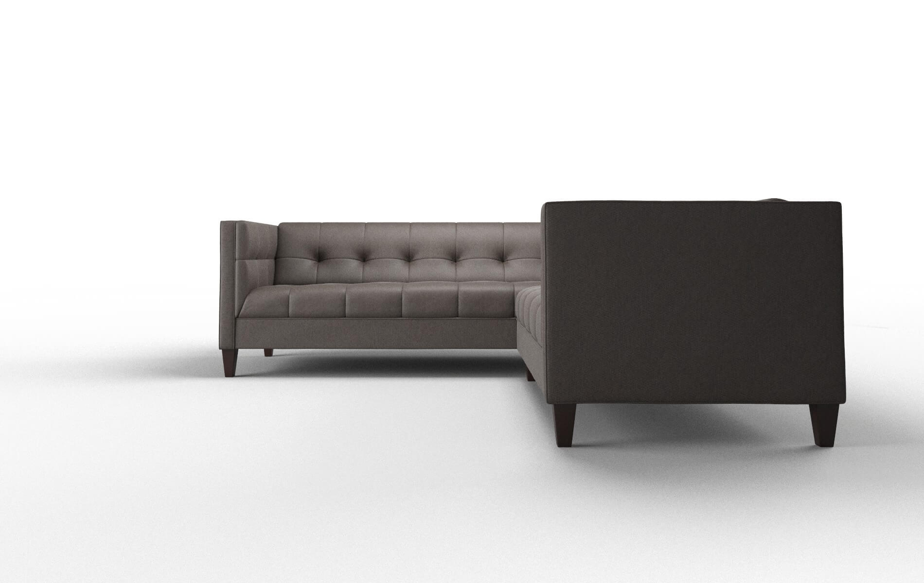 Messina Cosmo Chocolate Sectional espresso legs 5