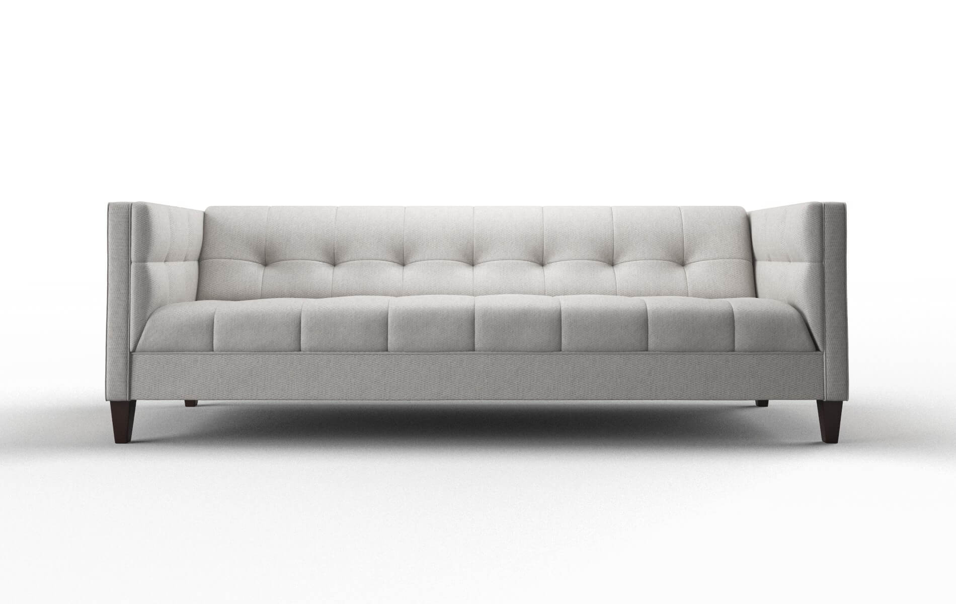 Messina Cosmo Silver Sofa espresso legs 1