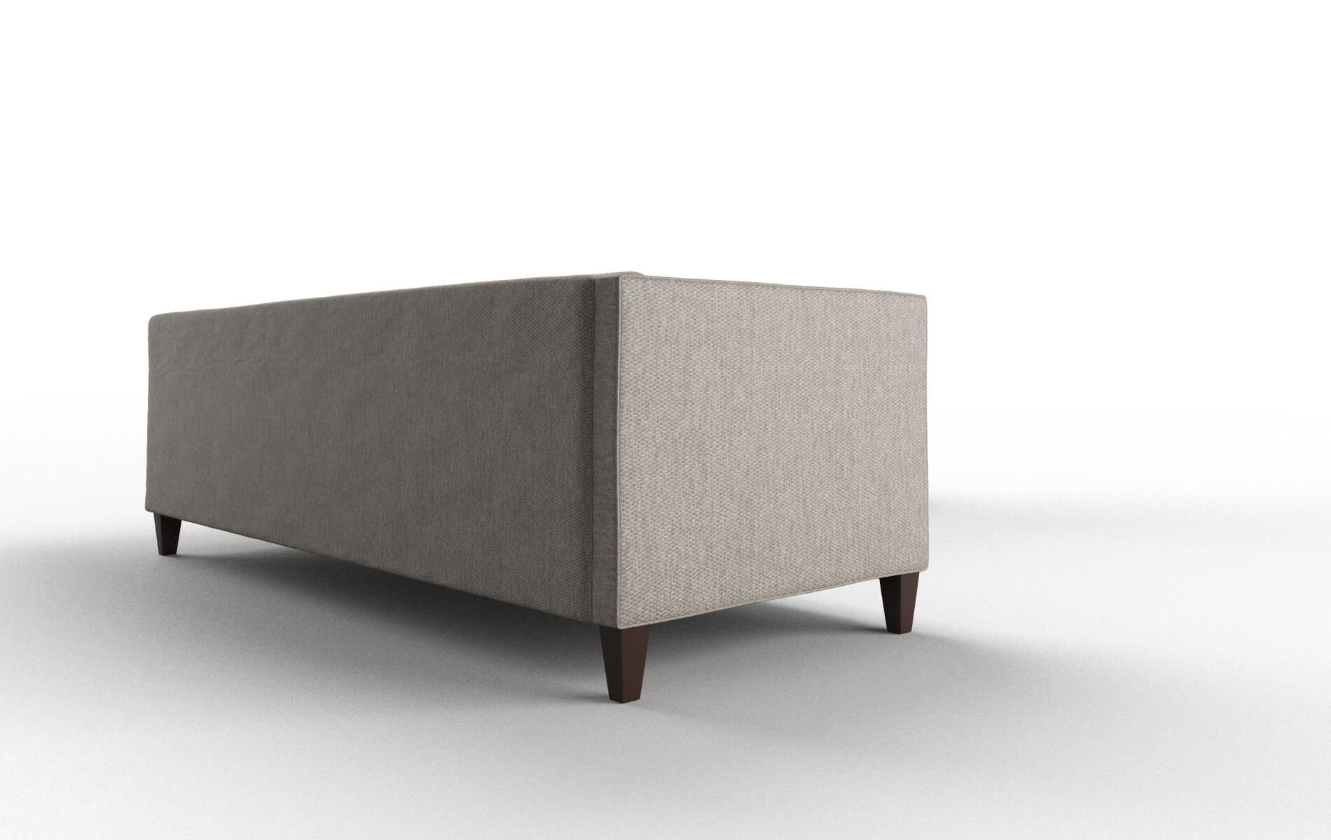 Messina Cosmo Taupe Sectional espresso legs 3