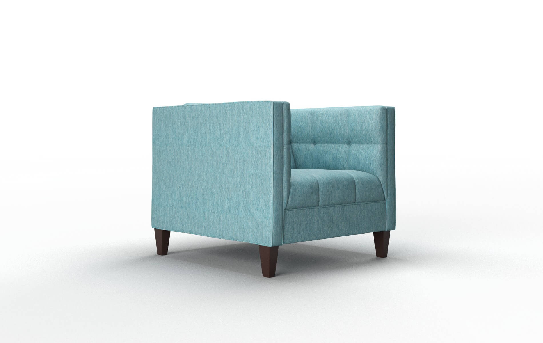 Messina Cosmo Turquoise Chair espresso legs 2