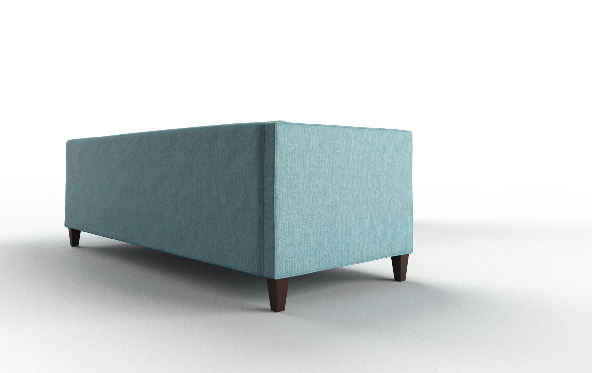 Messina Cosmo Turquoise Sectional espresso legs 3
