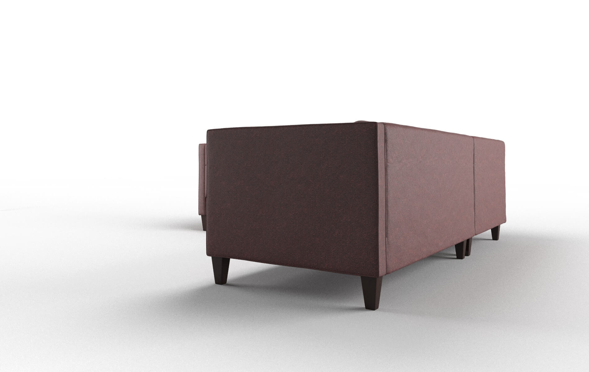 Messina Derby Berry Sectional espresso legs 4