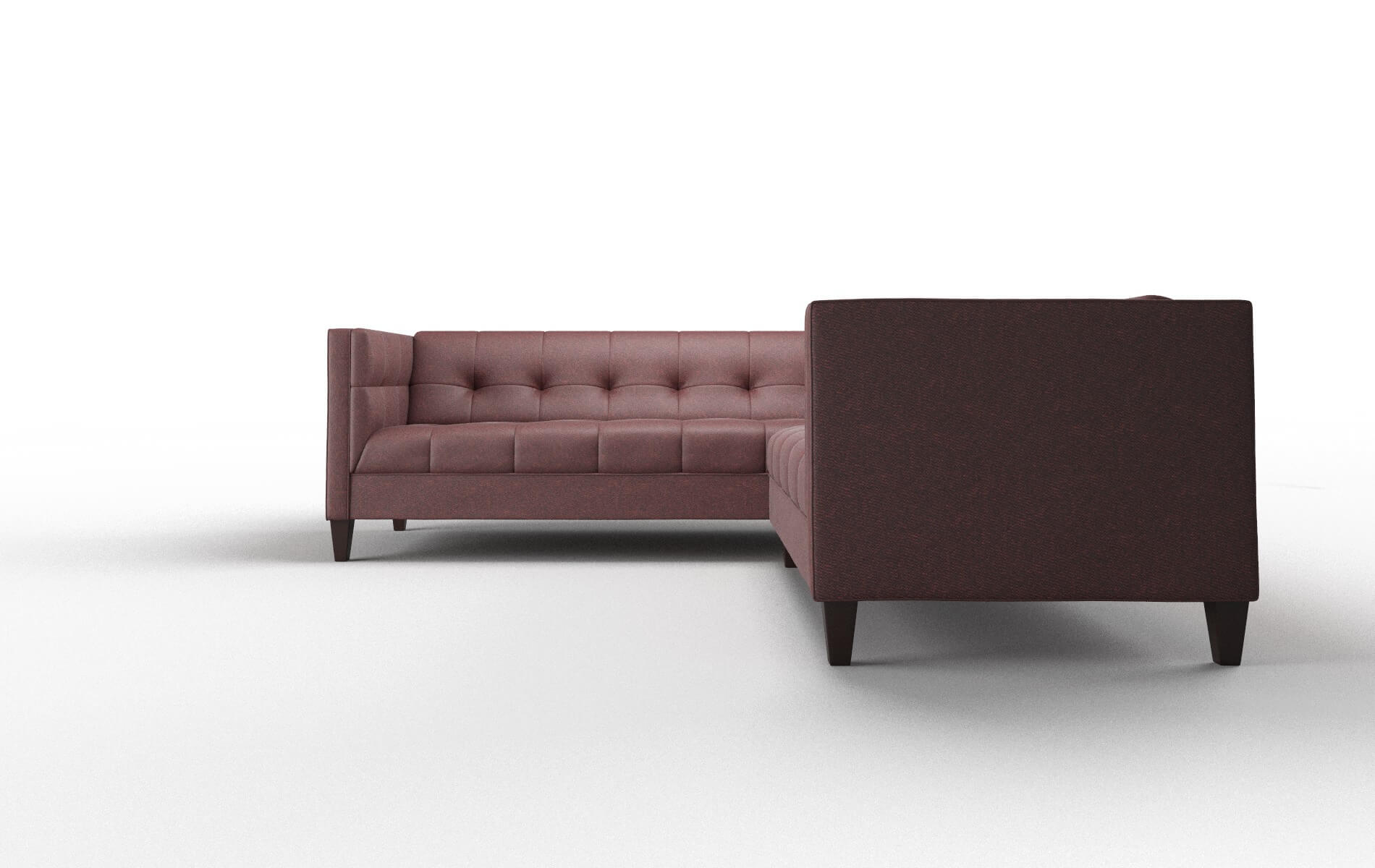 Messina Derby Berry Sectional espresso legs 5