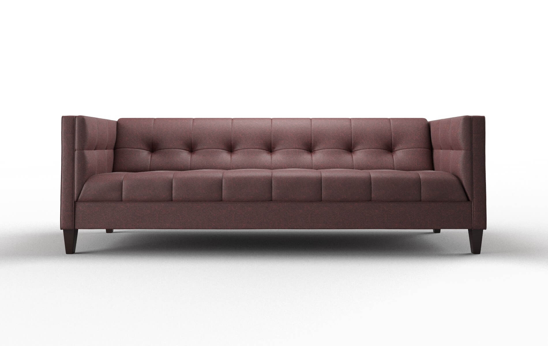 Messina Derby Berry Sofa espresso legs 1