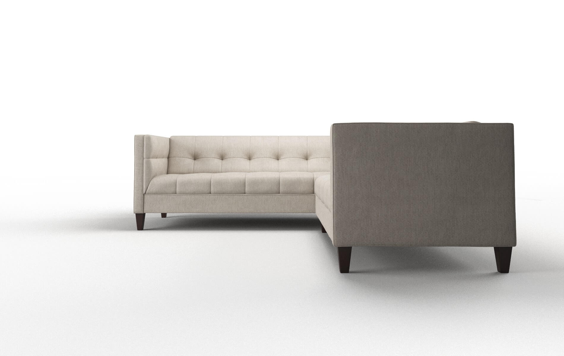 Messina Derby Linen Sectional espresso legs 5