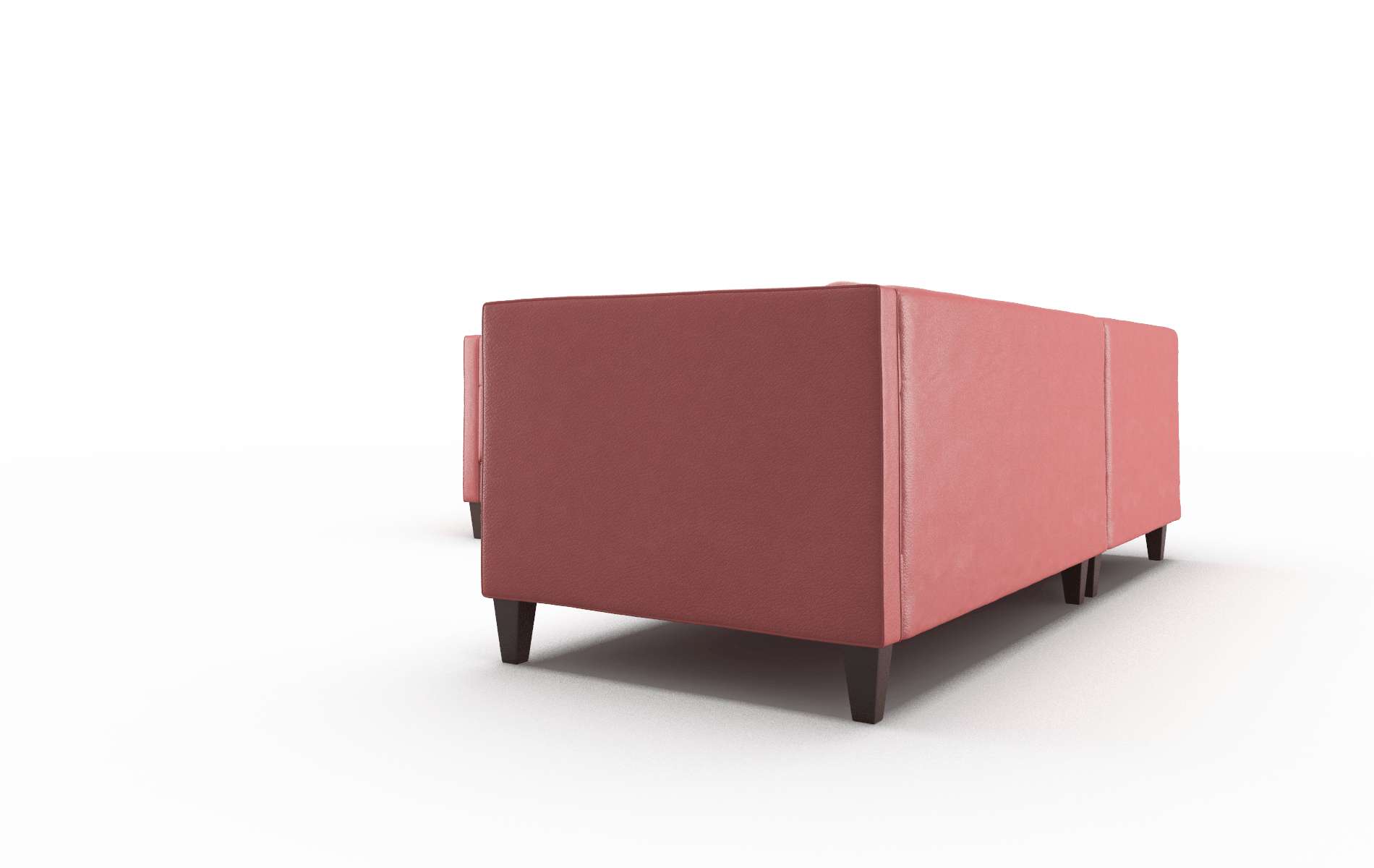 Messina Dillion Cordovan Sectional espresso legs 4