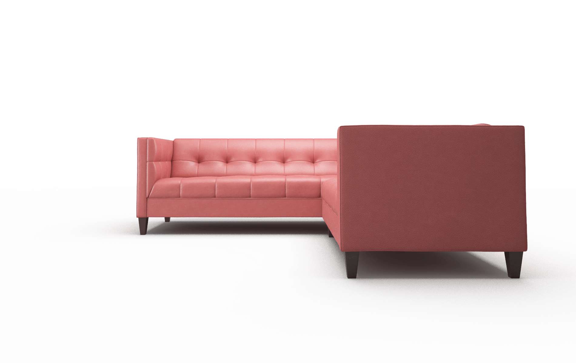 Messina Dillion Cordovan Sectional espresso legs 5
