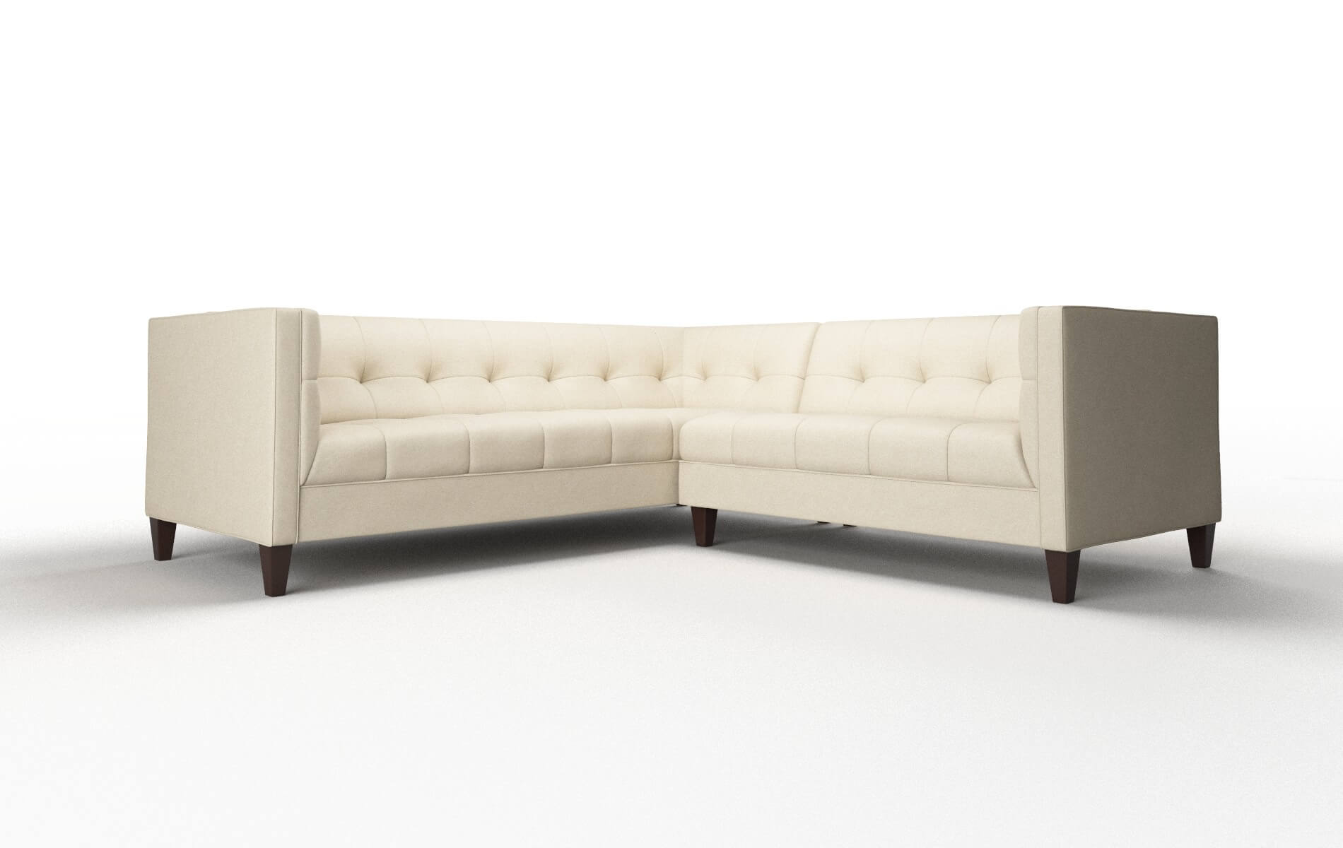 Messina Dream_d Almond Sectional espresso legs 1