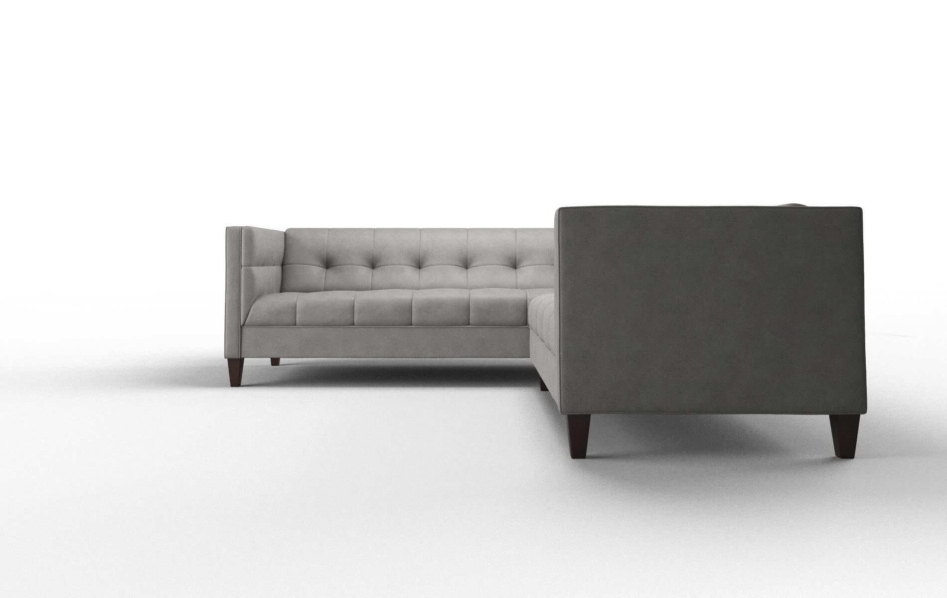 Messina Dream_d Charcoal Sectional espresso legs 5