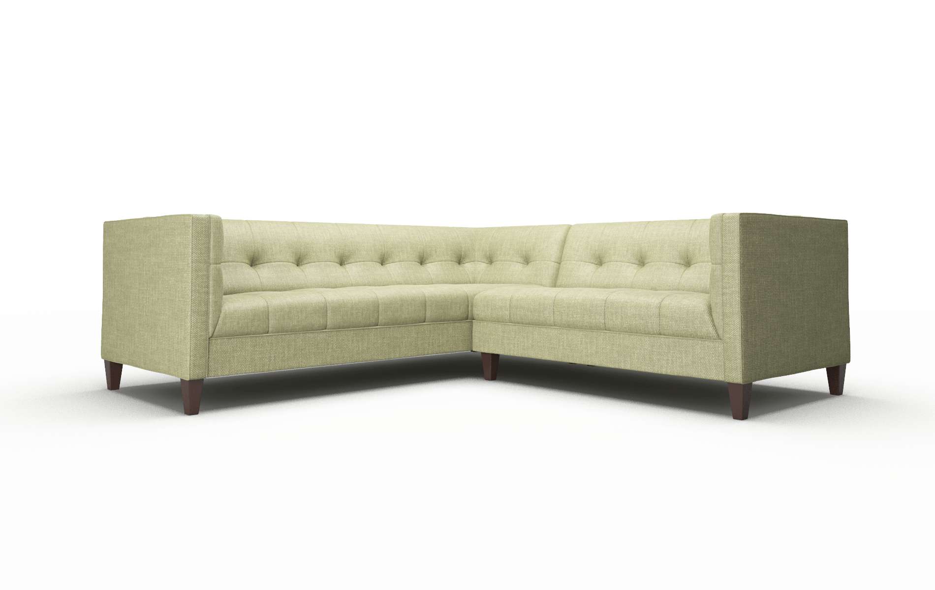 Messina Durham Lime Sectional espresso legs 1