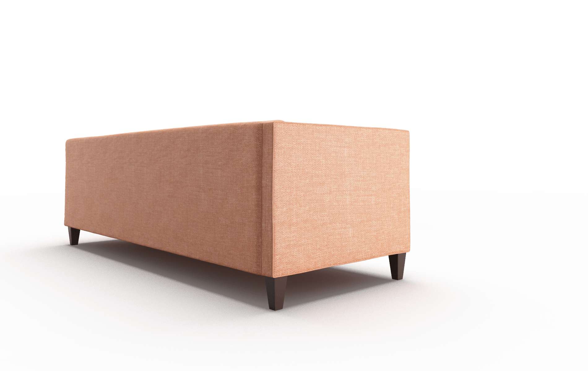 Messina Durham Tangerine Sectional espresso legs 3