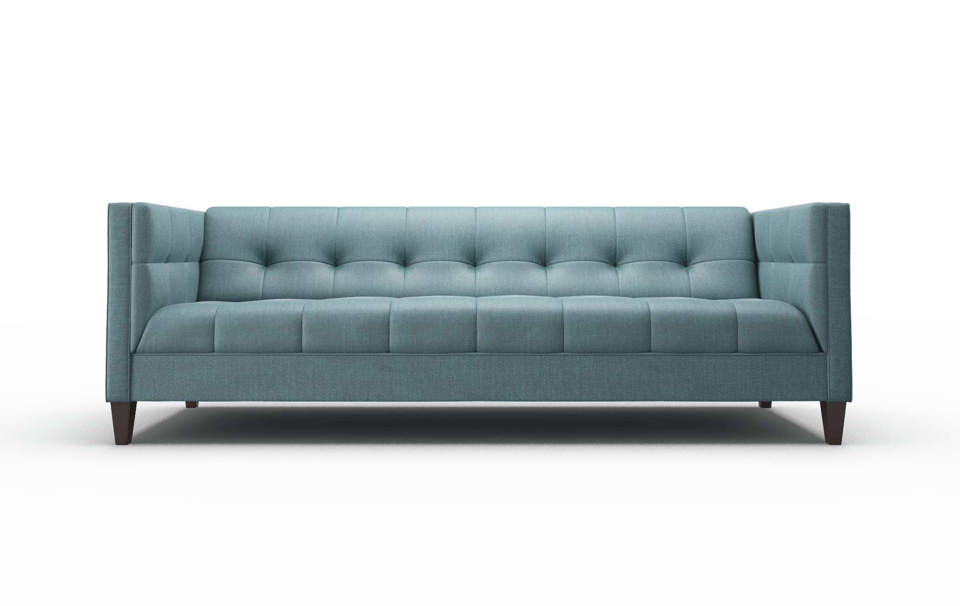 Messina Elliot Teal Sofa espresso legs 1
