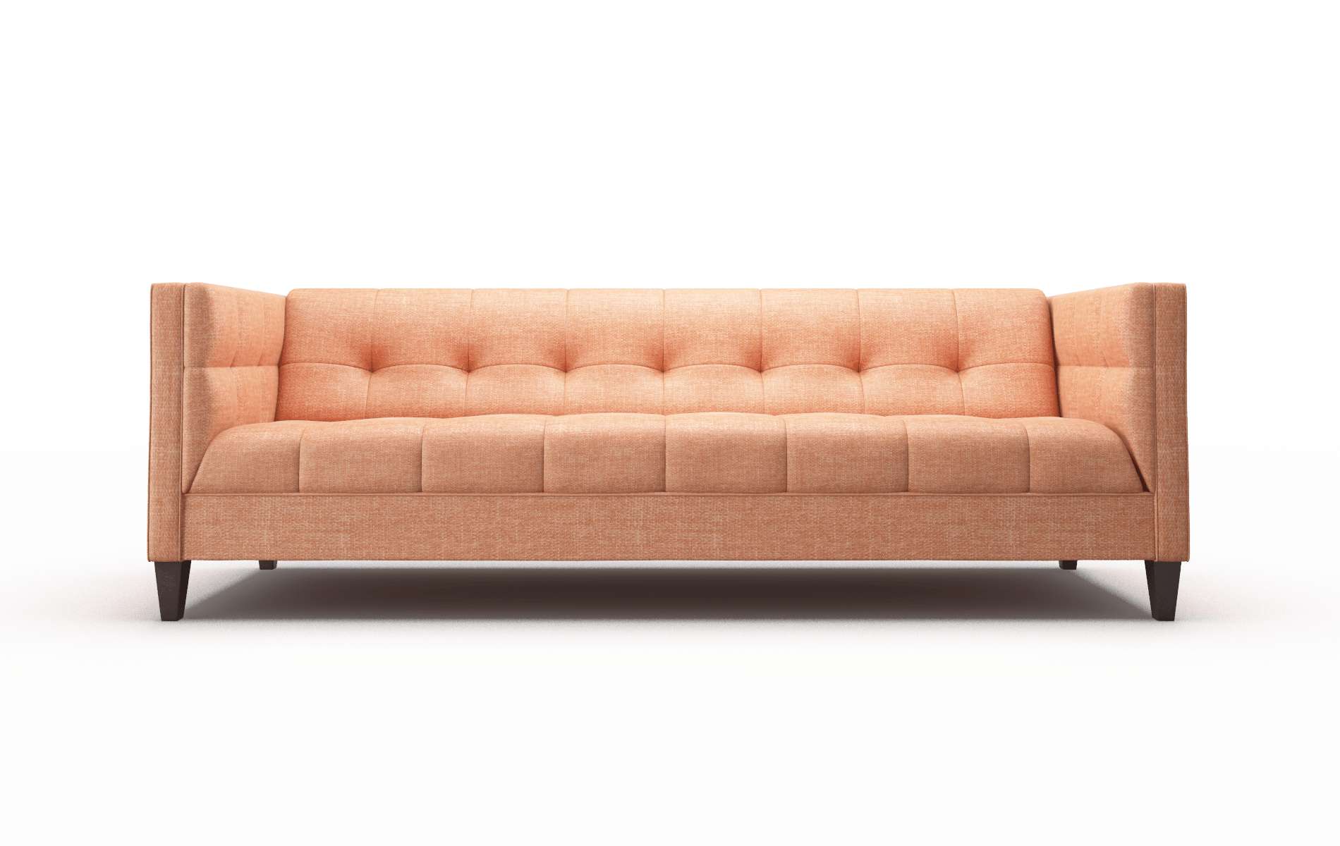 Messina Hepburn Appricot Sofa espresso legs 1