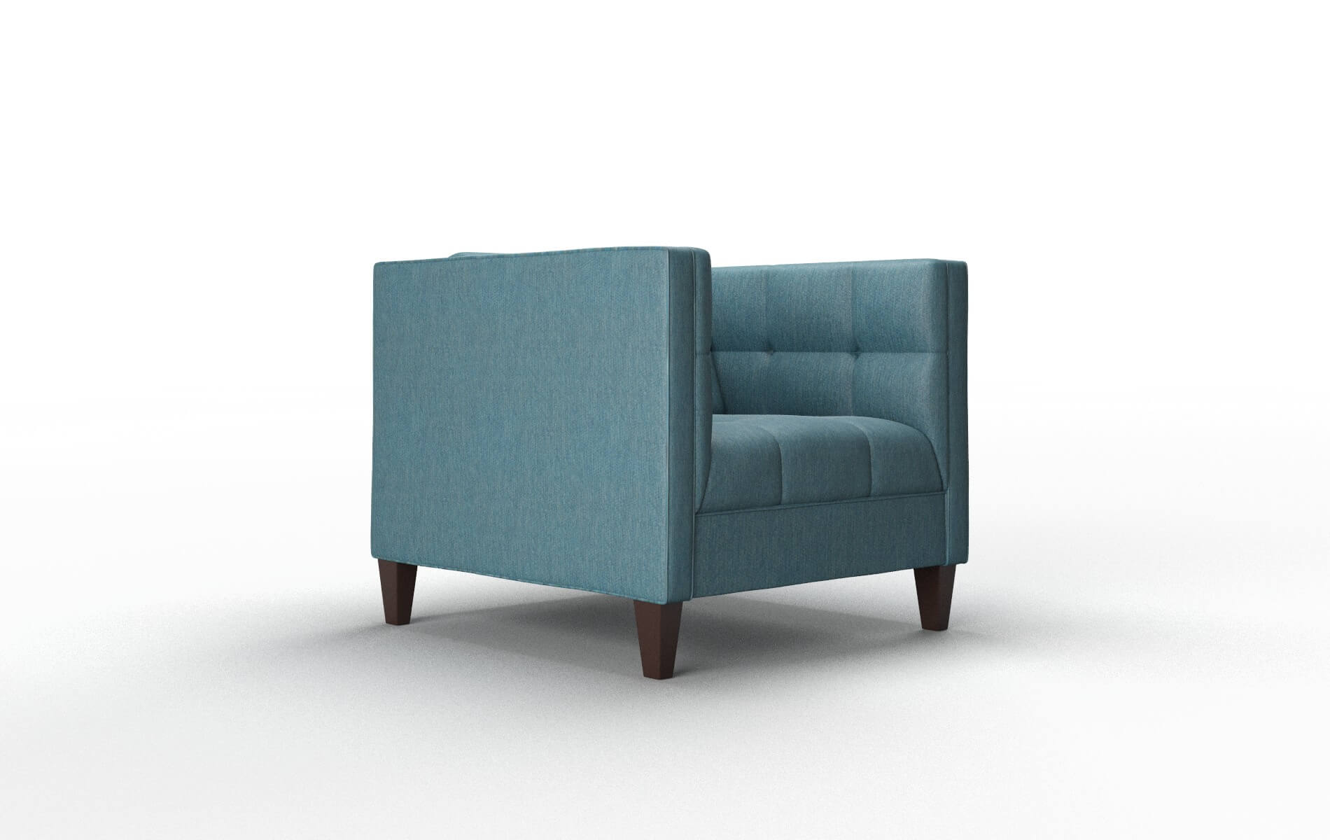 Messina Hepburn Teal Chair espresso legs 2