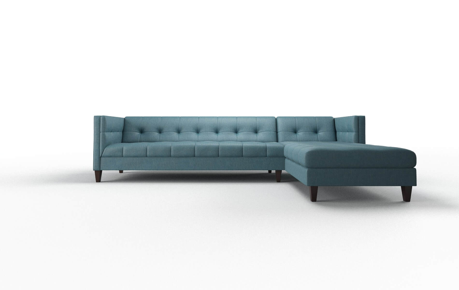 Messina Hepburn Teal Panel espresso legs 1