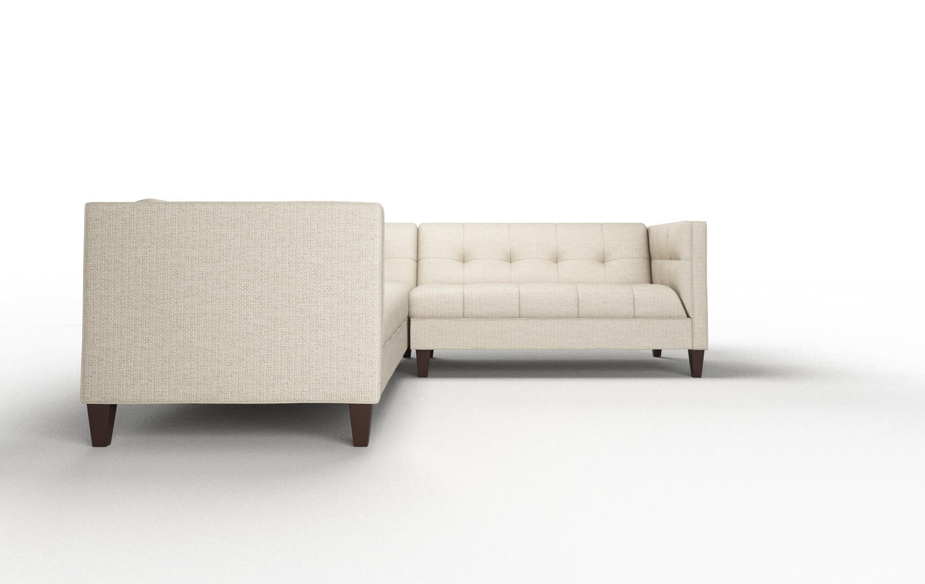 Messina Insight Barley Sectional espresso legs 2