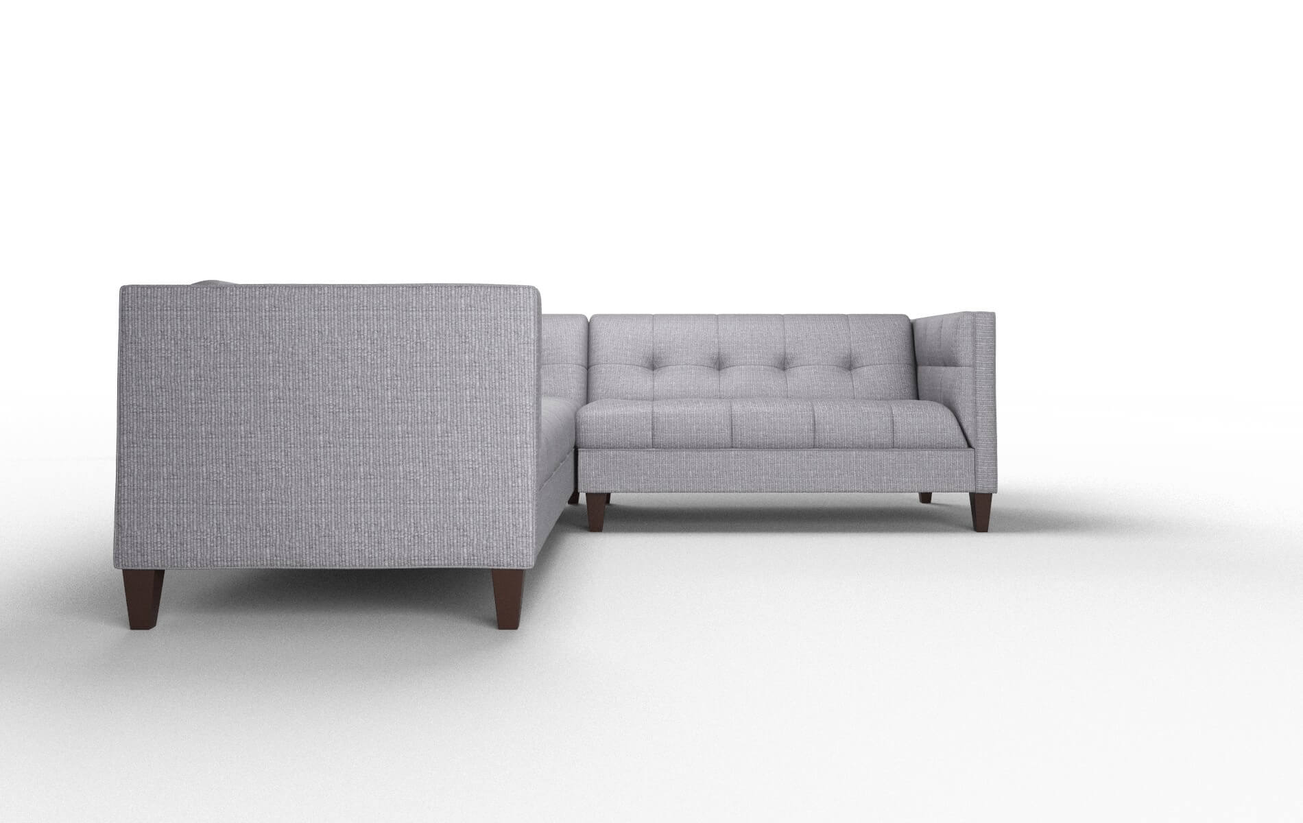 Messina Insight Denim Sectional espresso legs 2