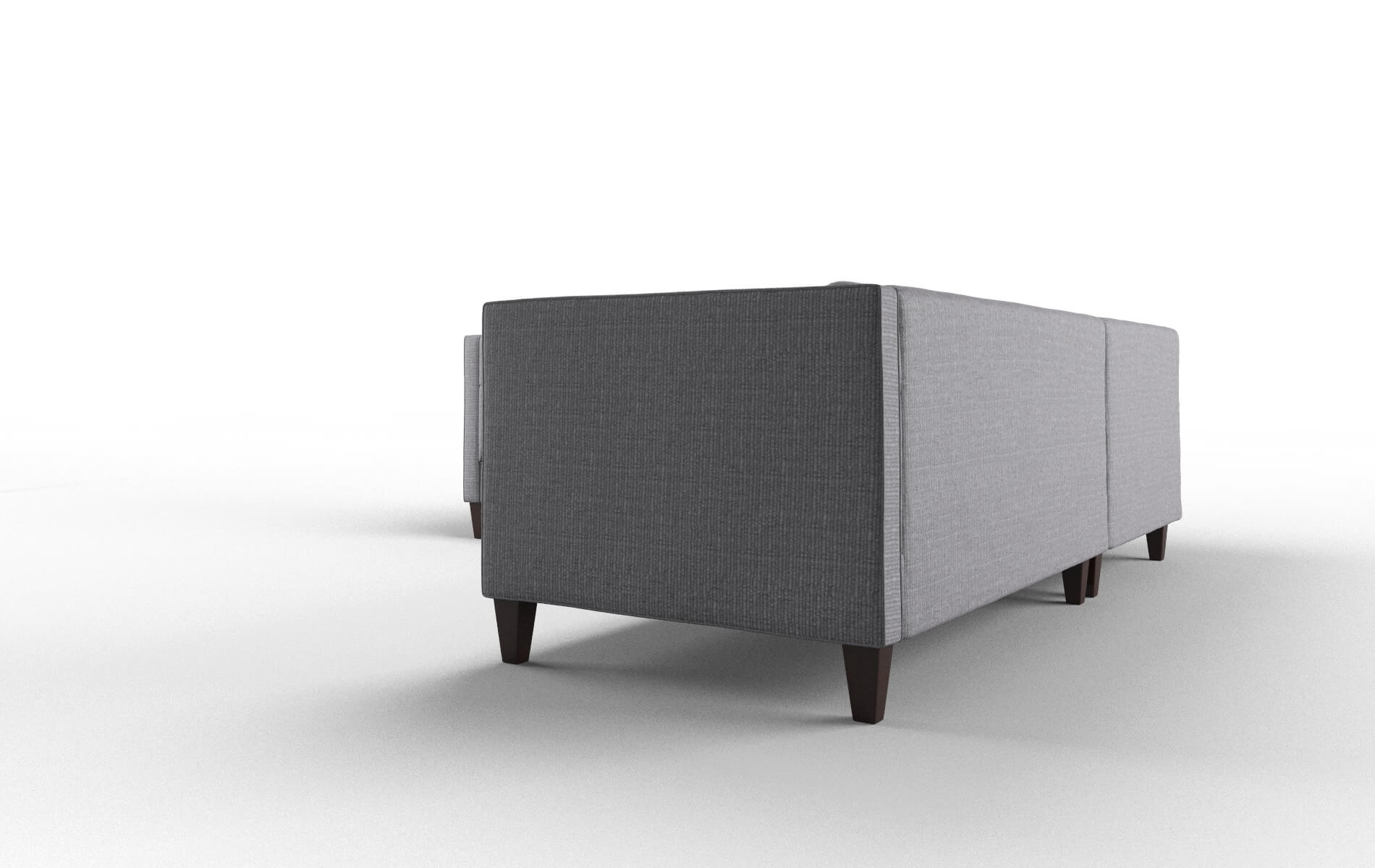 Messina Insight Denim Sectional espresso legs 4