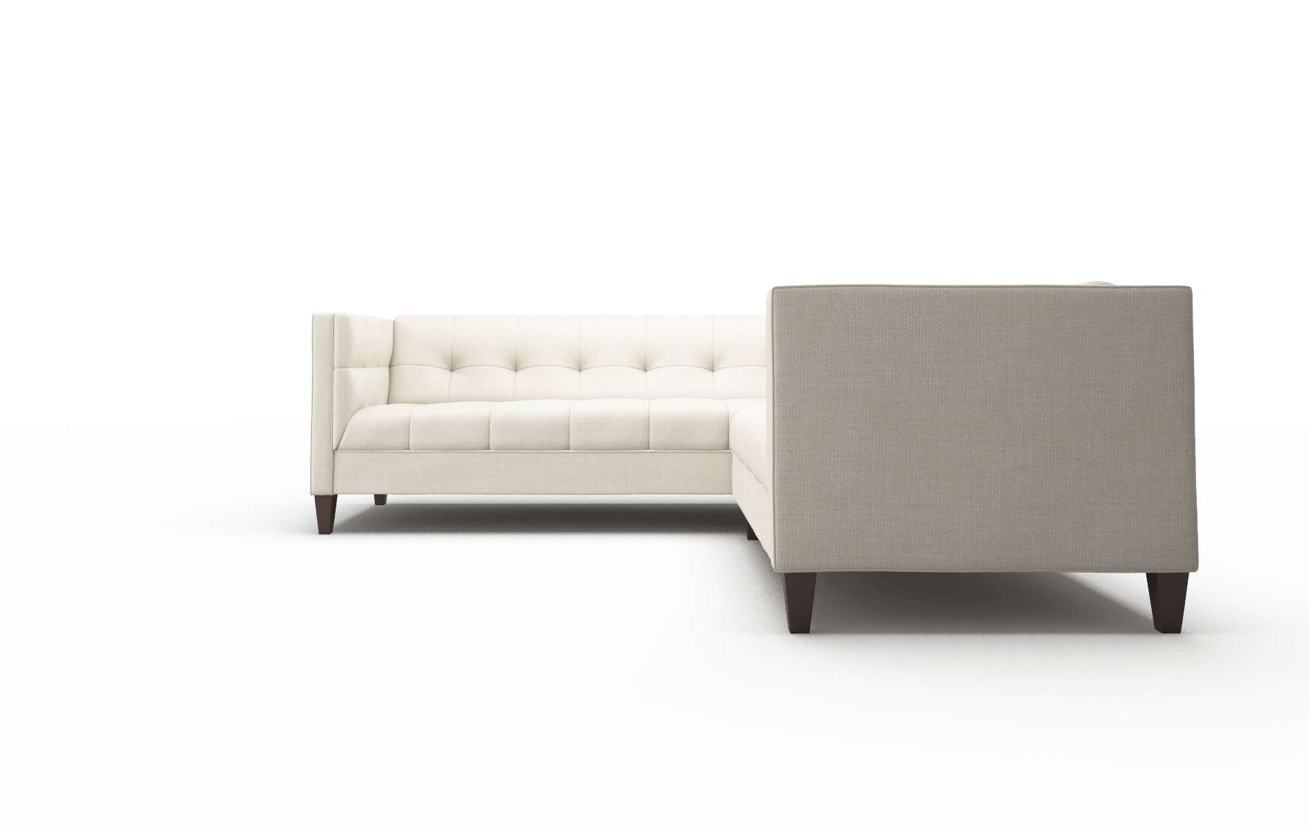 Messina Keylargo Almond Sectional espresso legs 5