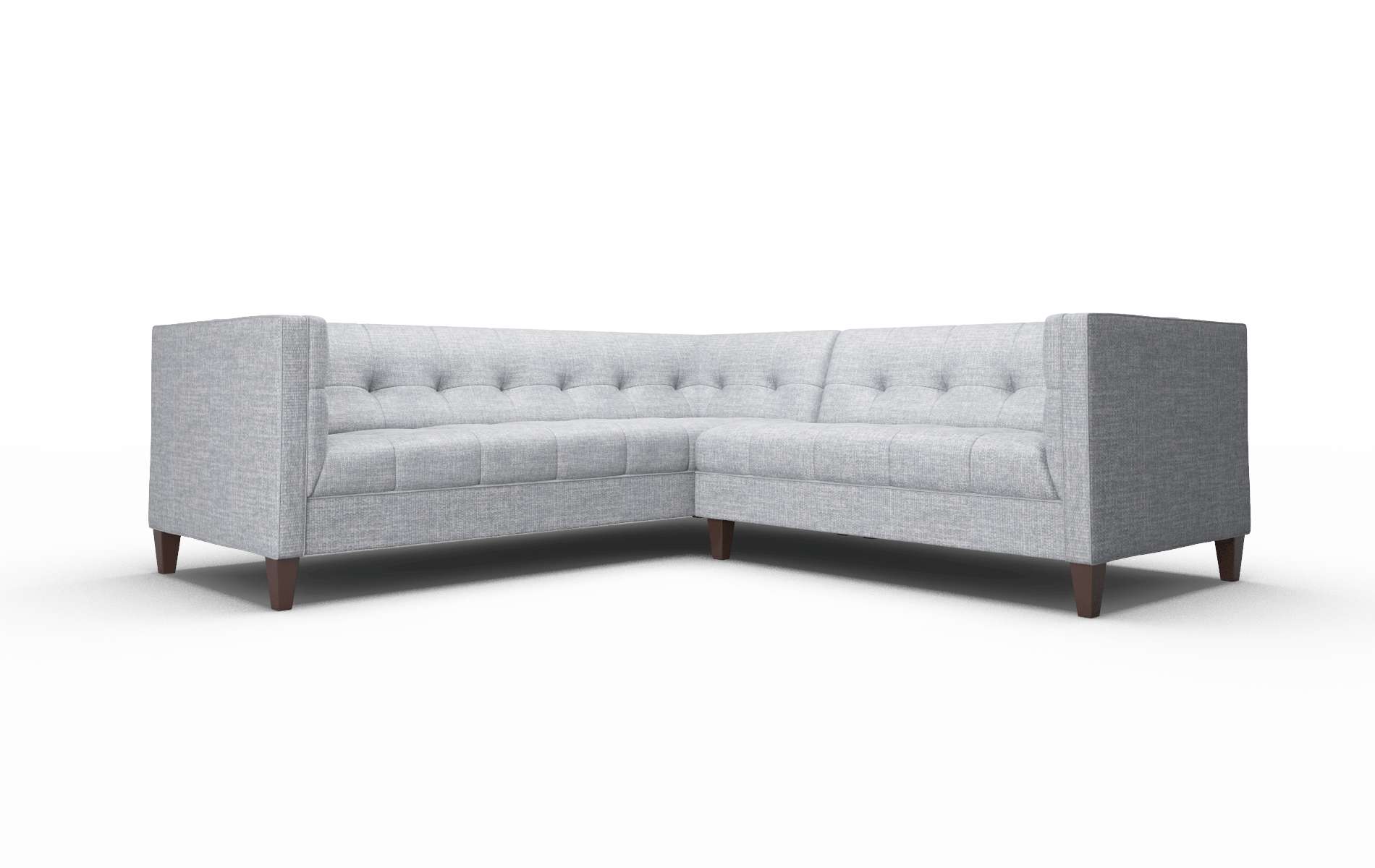 Messina Keylargo Ash Sectional espresso legs 1