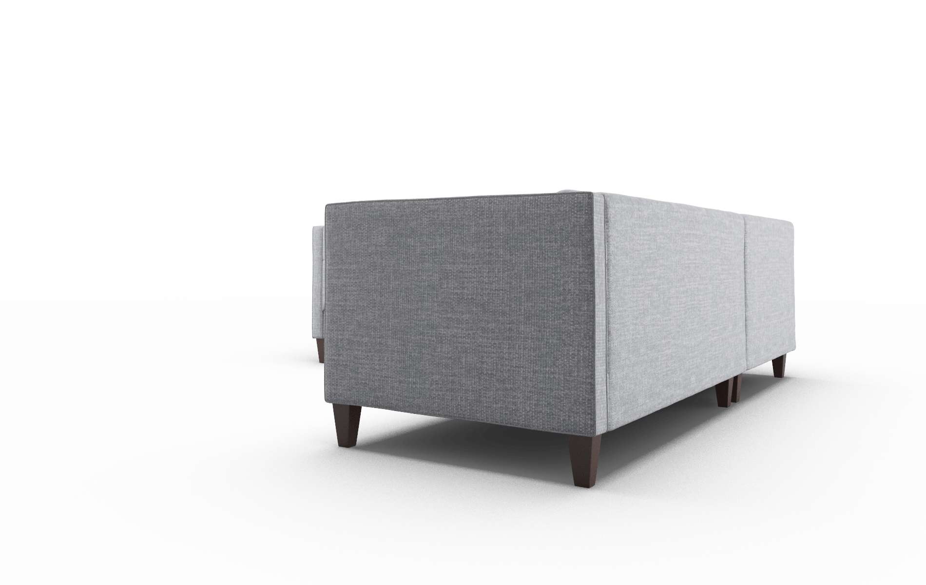 Messina Keylargo Ash Sectional espresso legs 4