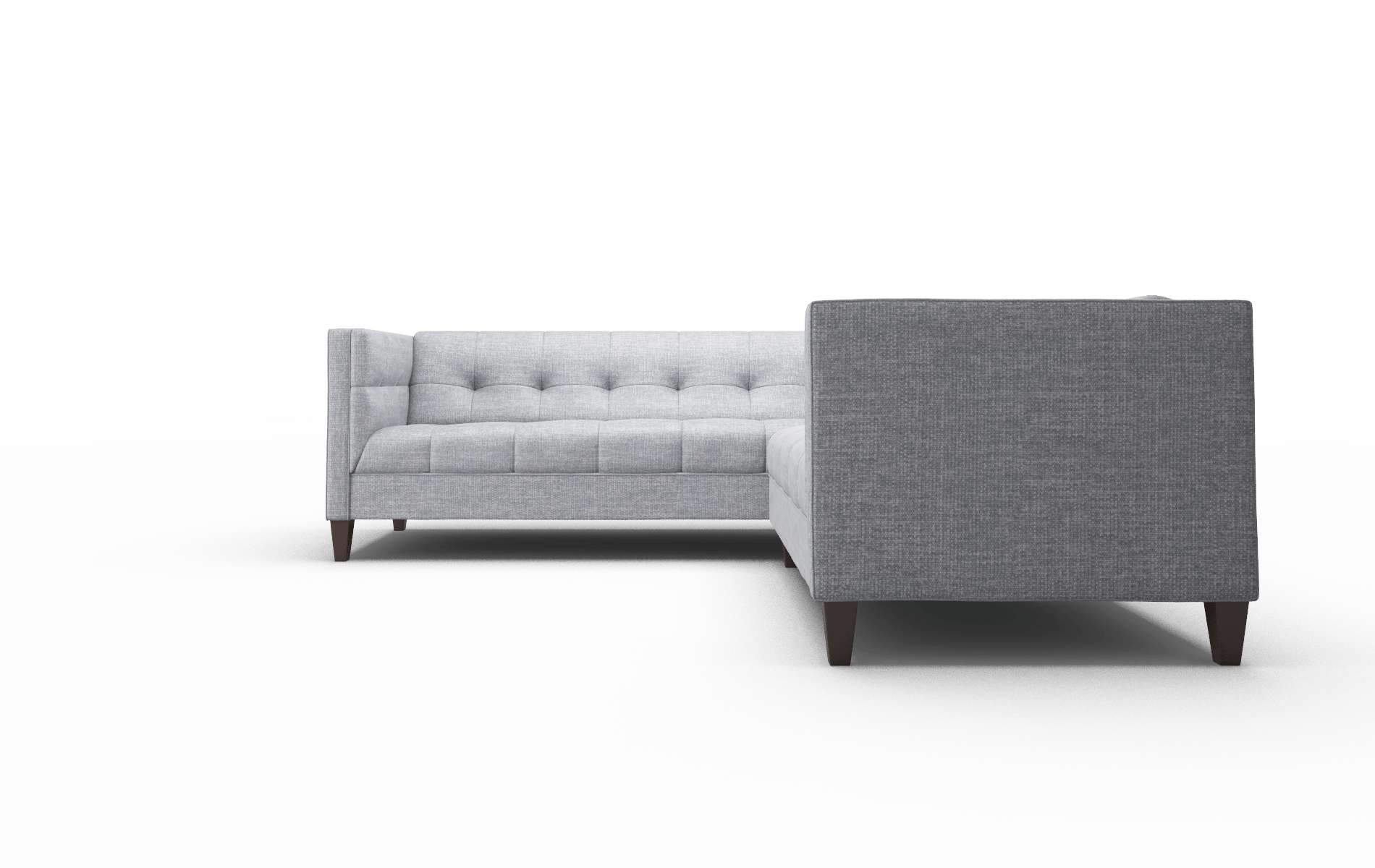 Messina Keylargo Ash Sectional espresso legs 5