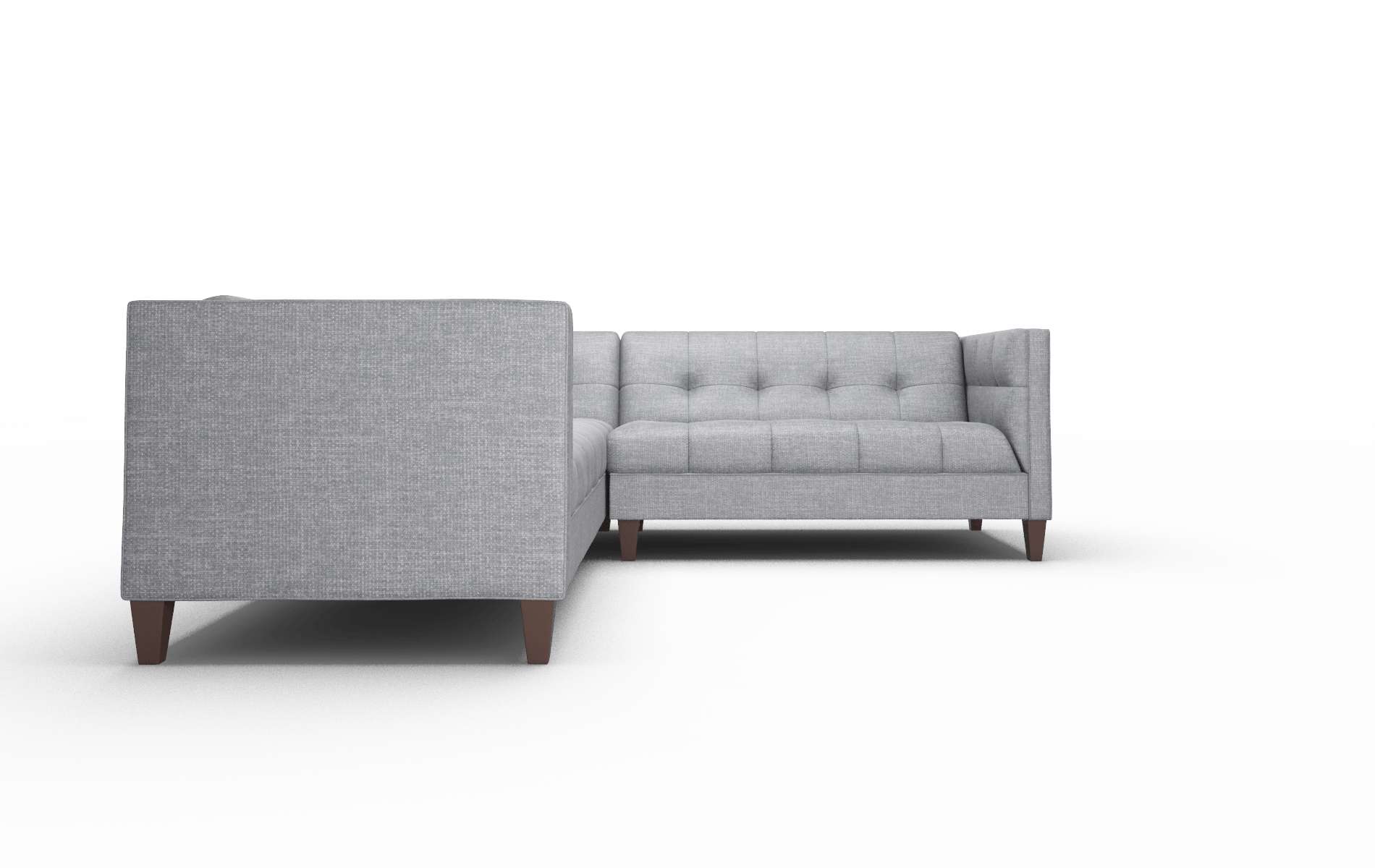 Messina Keylargo Graphite Sectional espresso legs 2