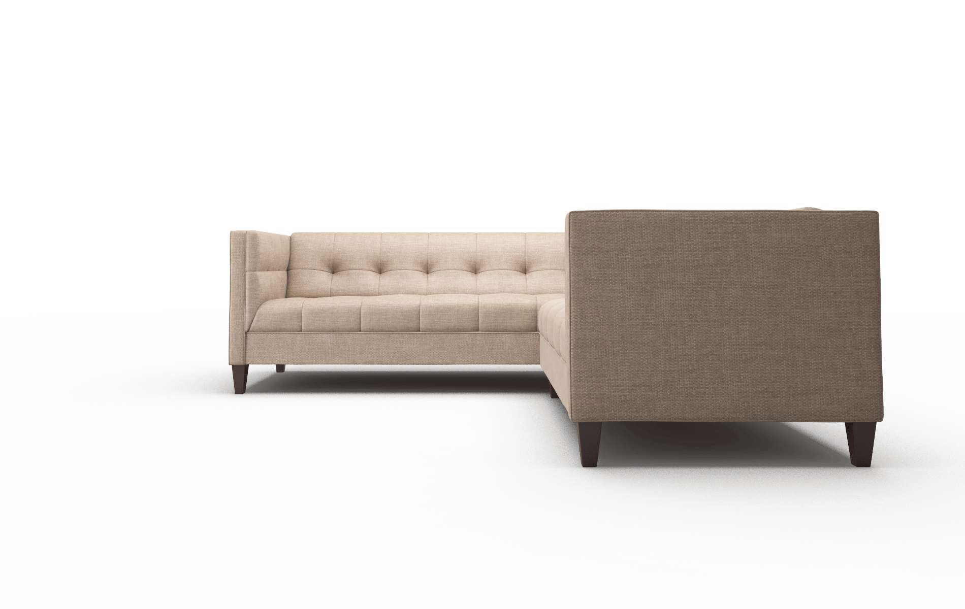 Messina Keylargo Mink Sectional espresso legs 5