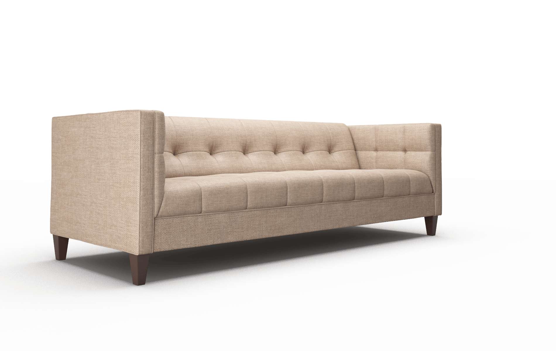Messina Keylargo Mink Sofa espresso legs 2