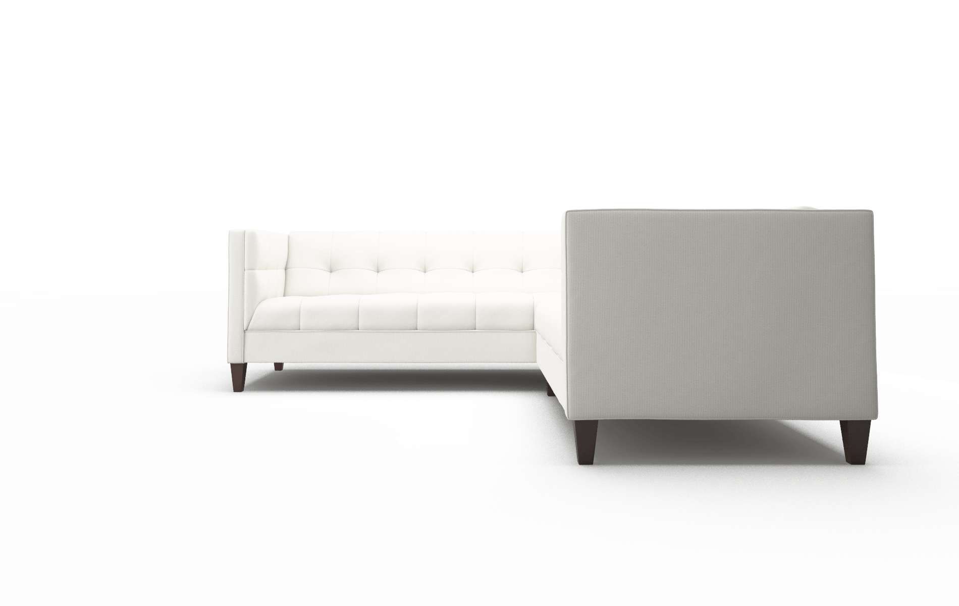 Messina Keylargo Oatmeal Sectional espresso legs 5