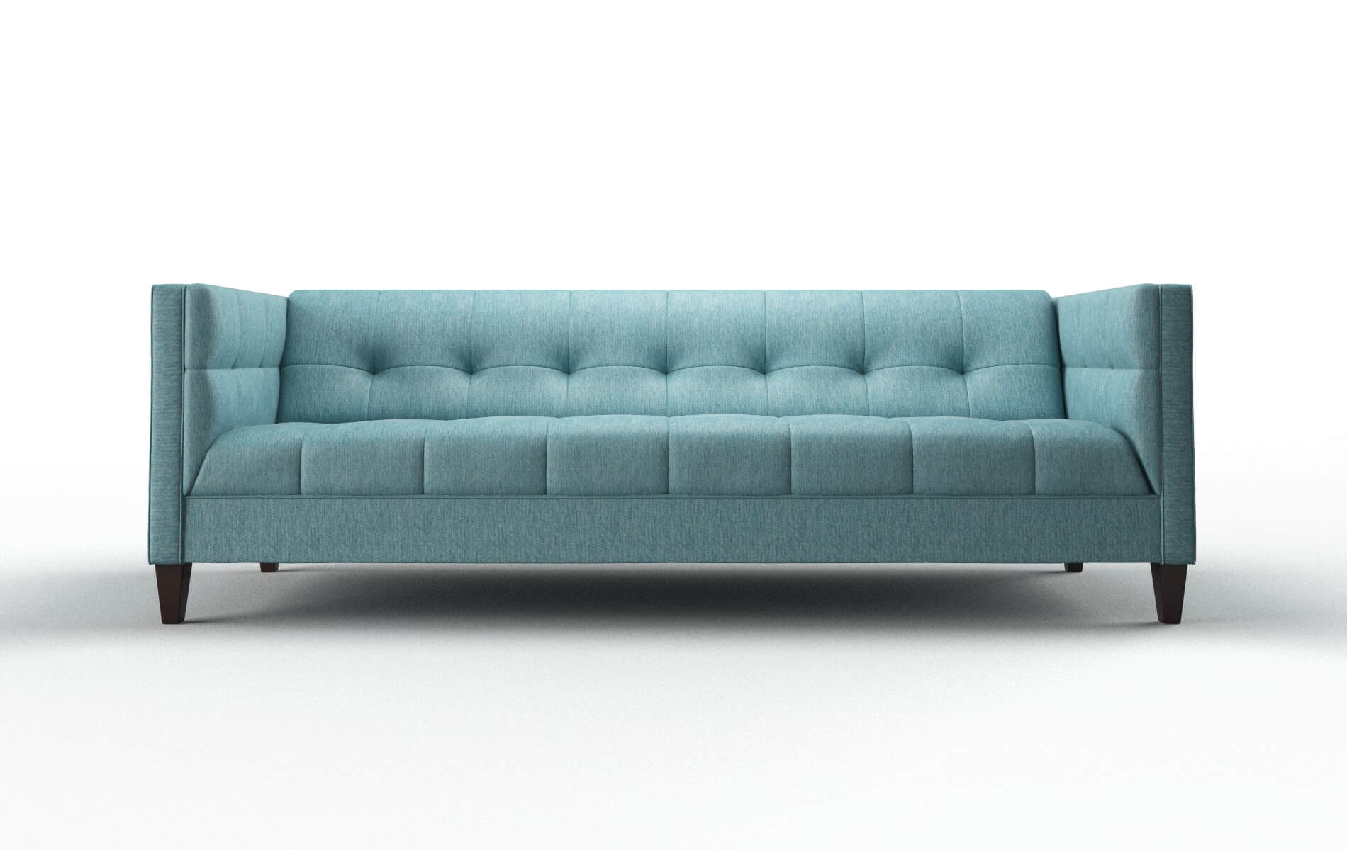 Messina Lana Peacock Sofa espresso legs 1