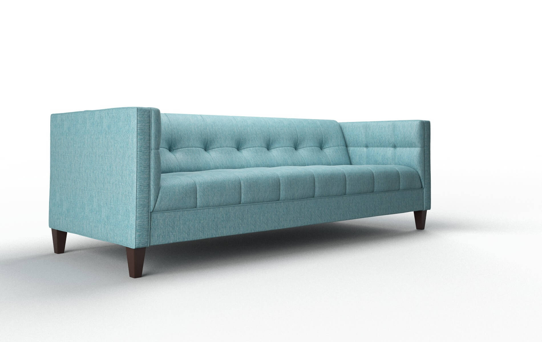 Messina Lana Peacock Sofa espresso legs 2