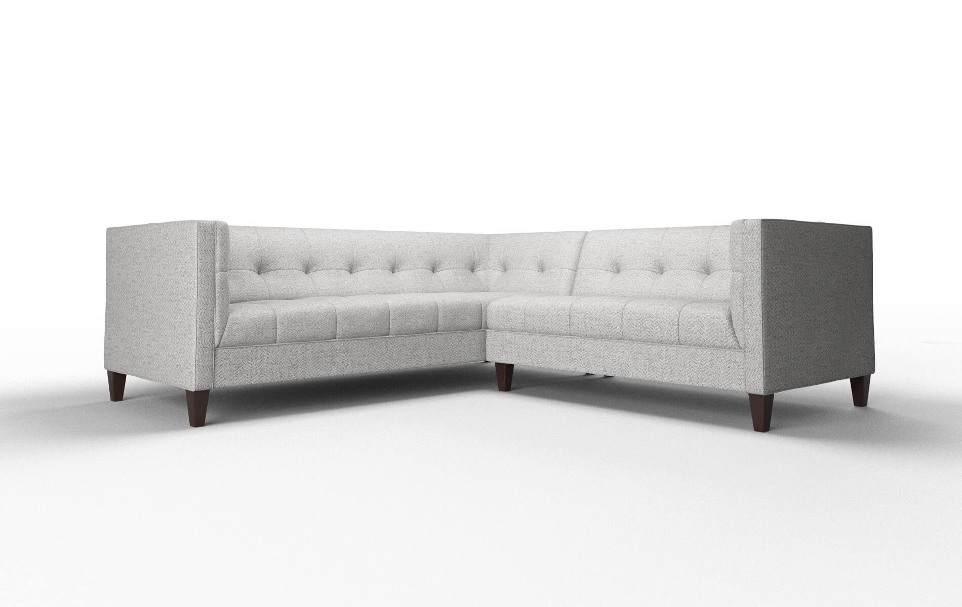 Messina Malibu dove Sectional Espresso Legs  1