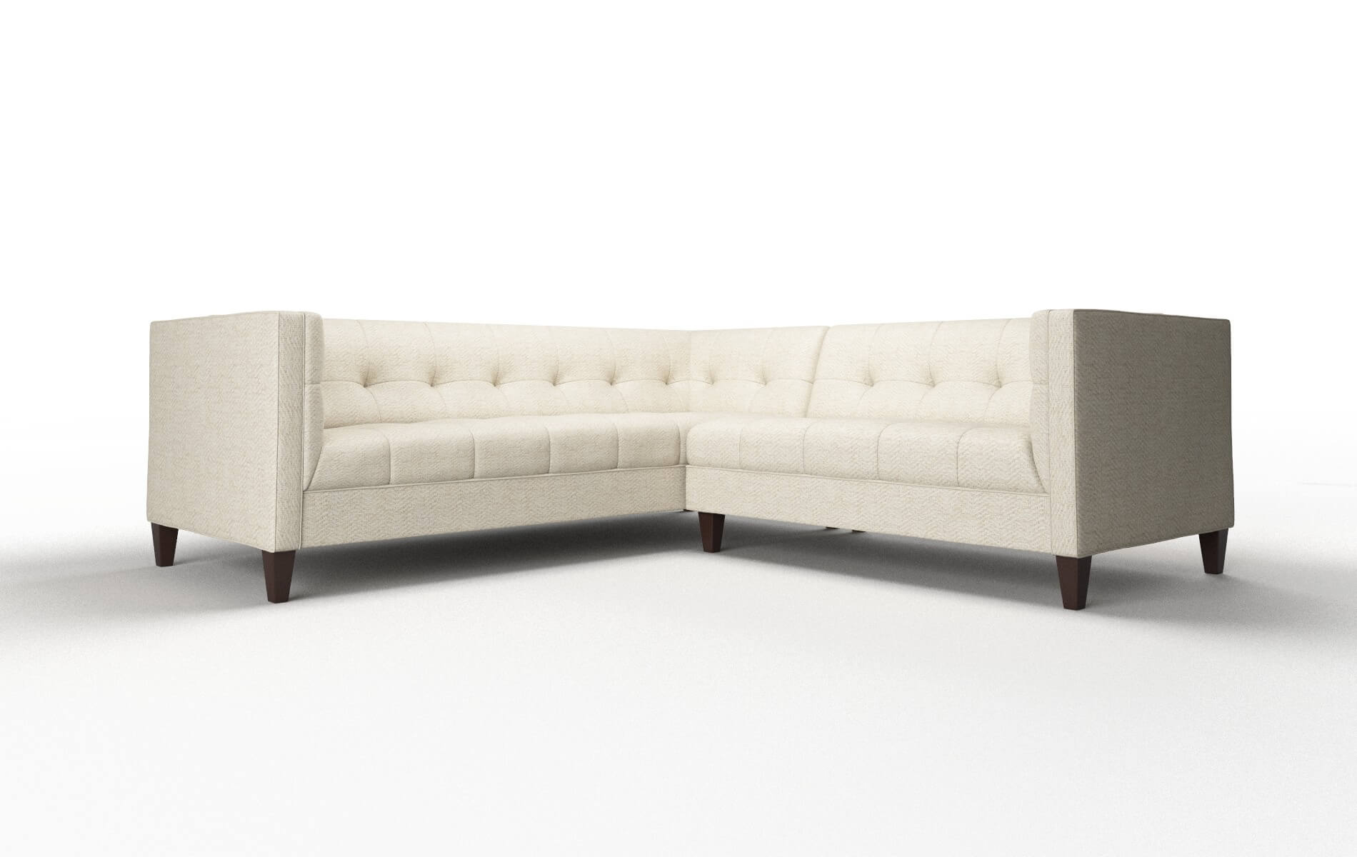 Messina Malibu Sand Sectional espresso legs 1