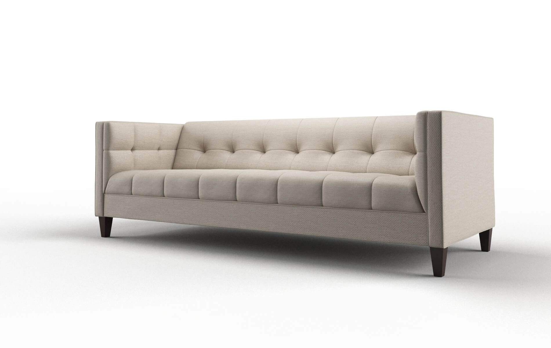 Messina Naples Almond Sofa espresso legs 4