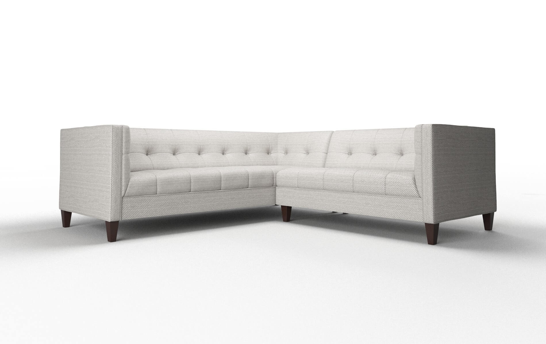 Messina Naples Ash Sectional espresso legs 1