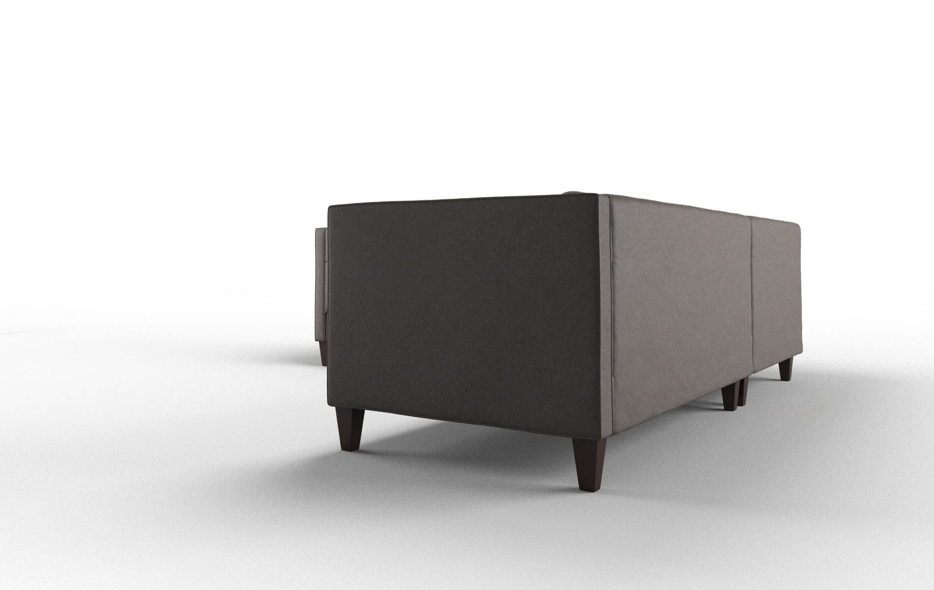 Messina Naples Graphite Sectional espresso legs 4