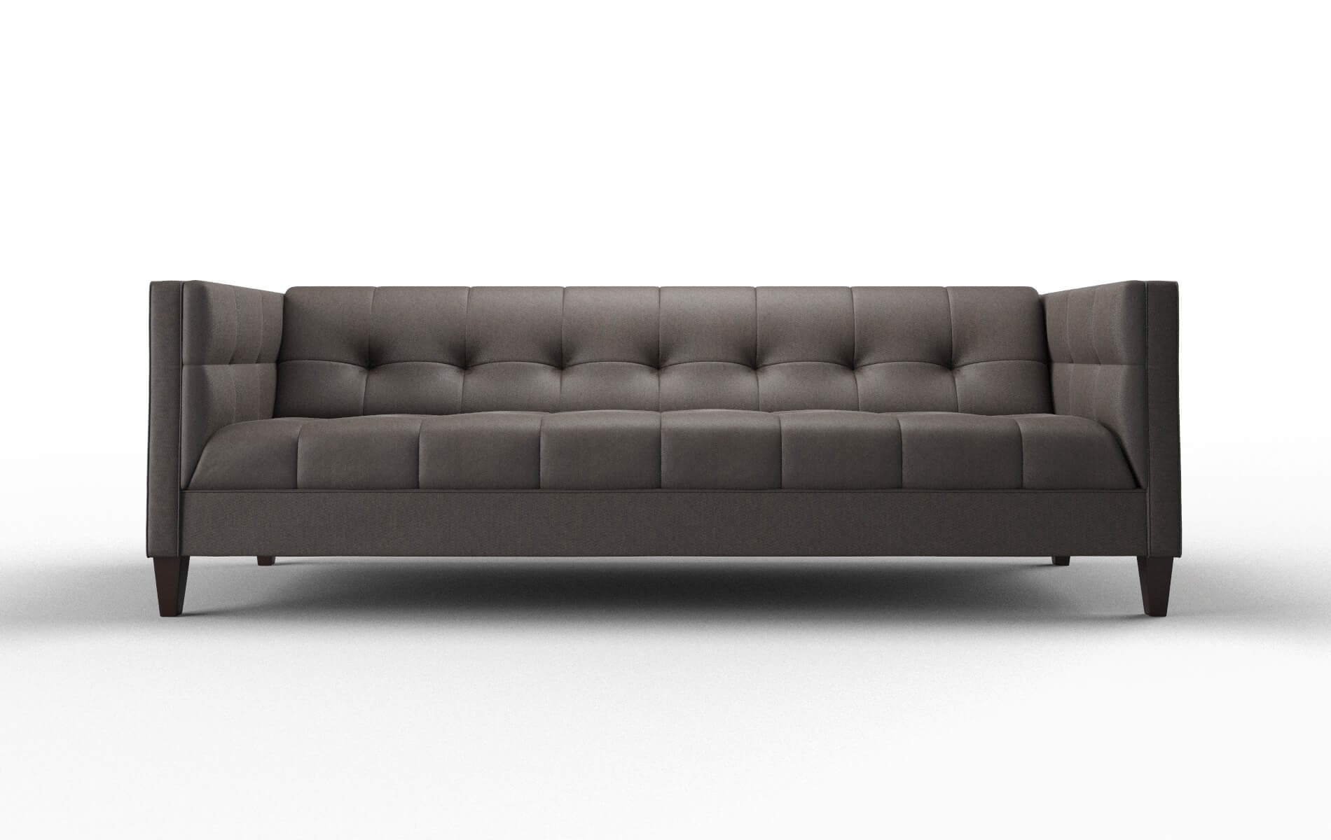 Messina Naples Graphite Sofa espresso legs 1