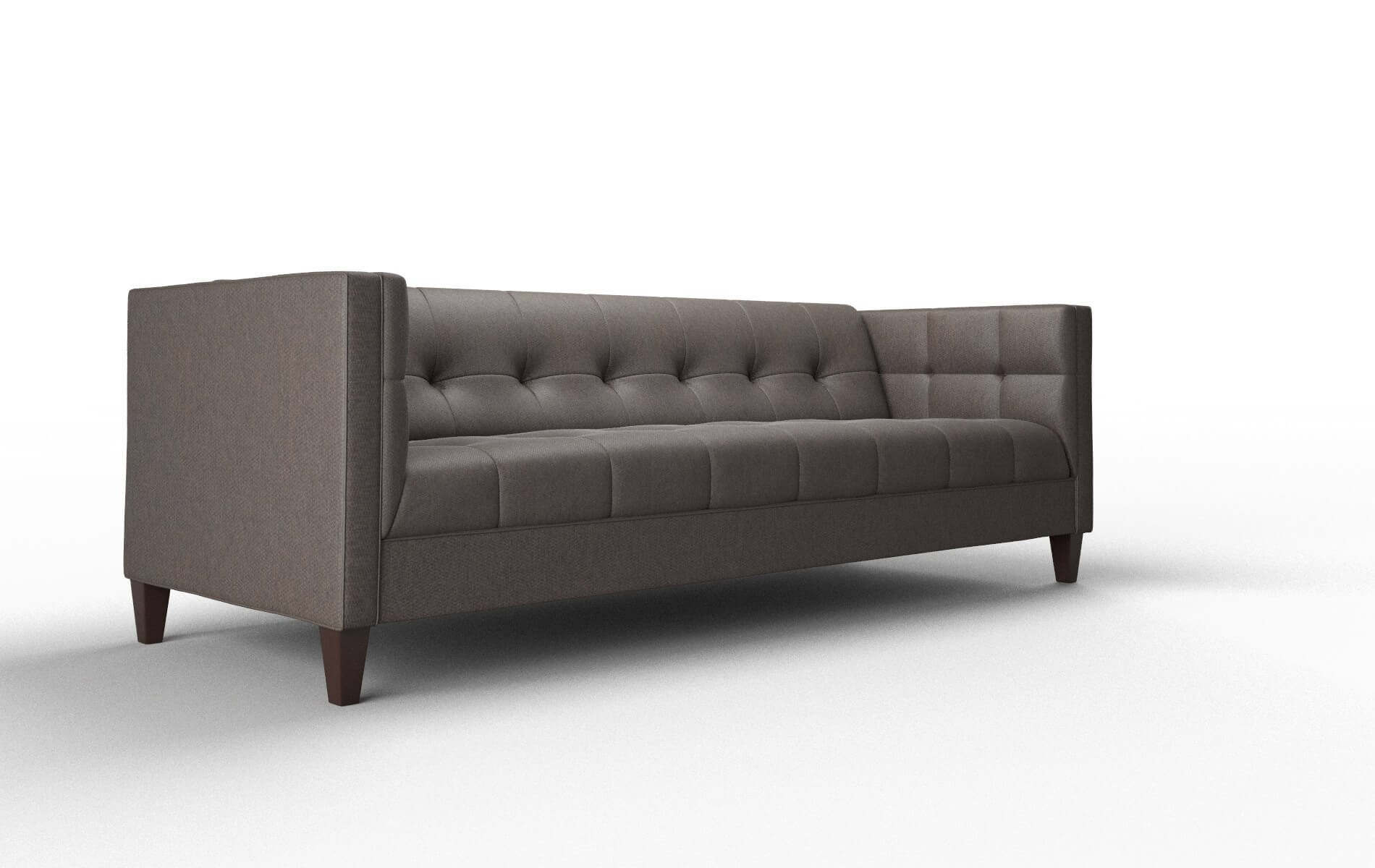 Messina Naples Graphite Sofa espresso legs 2