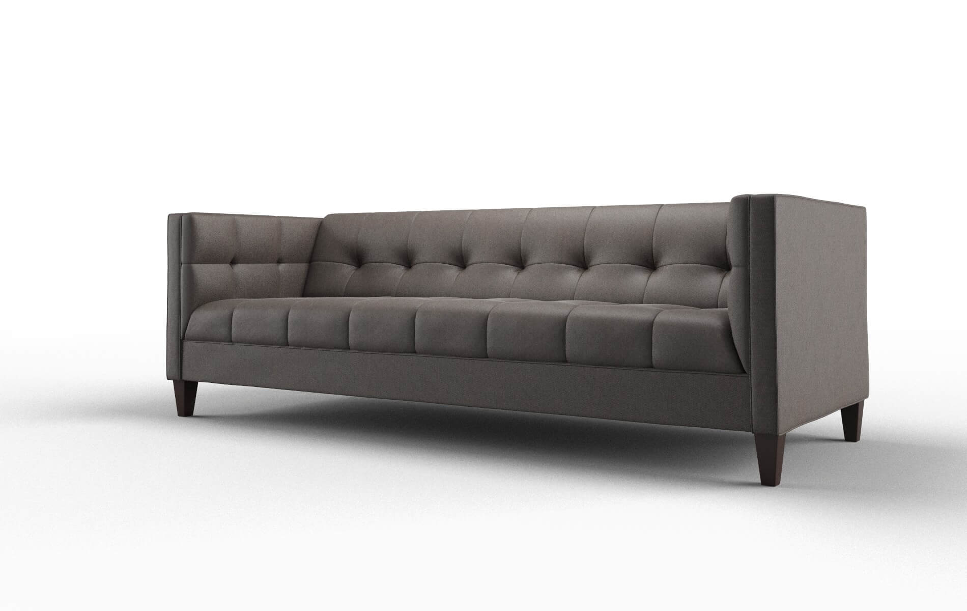 Messina Naples Graphite Sofa espresso legs 4
