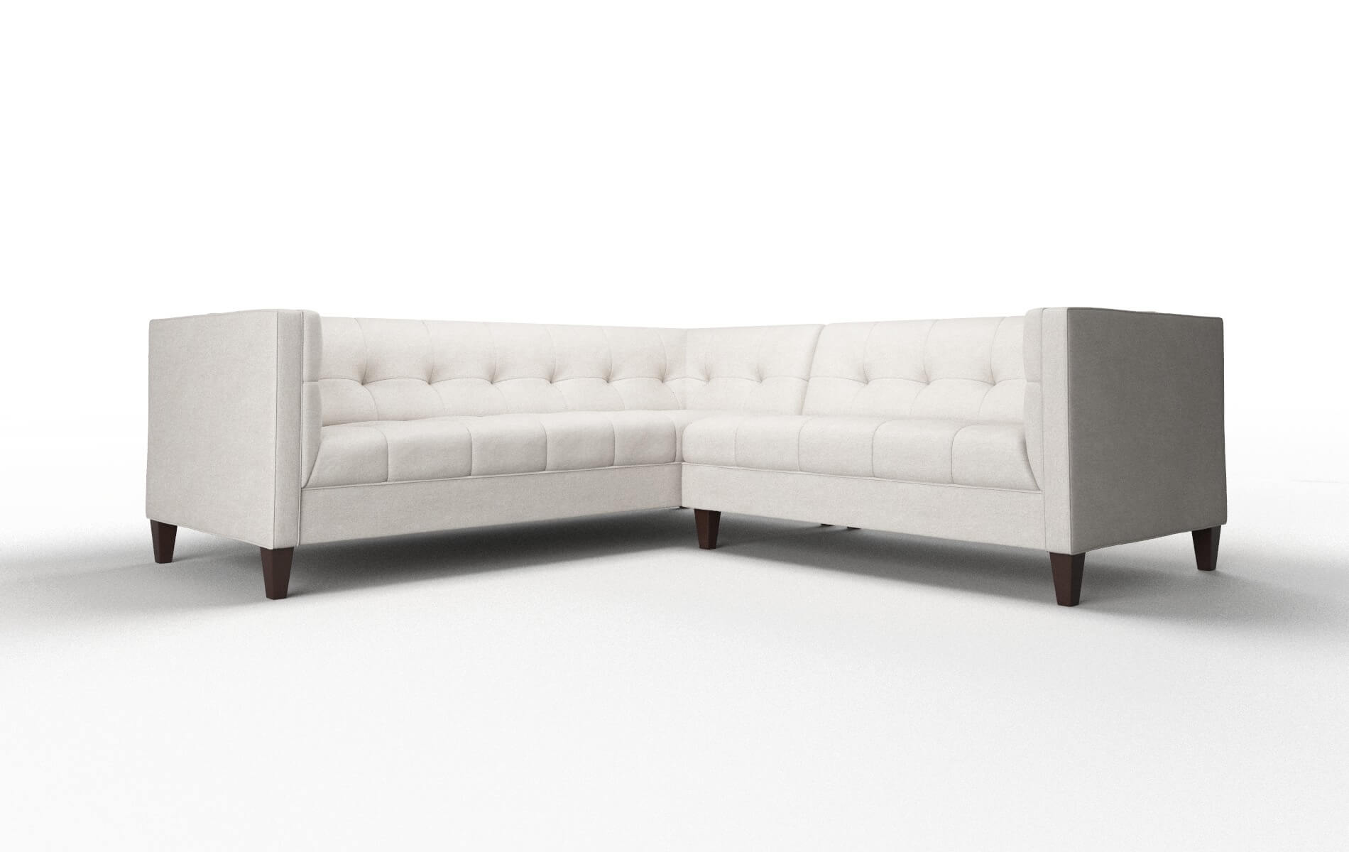 Messina Noble Grey Sectional espresso legs 1