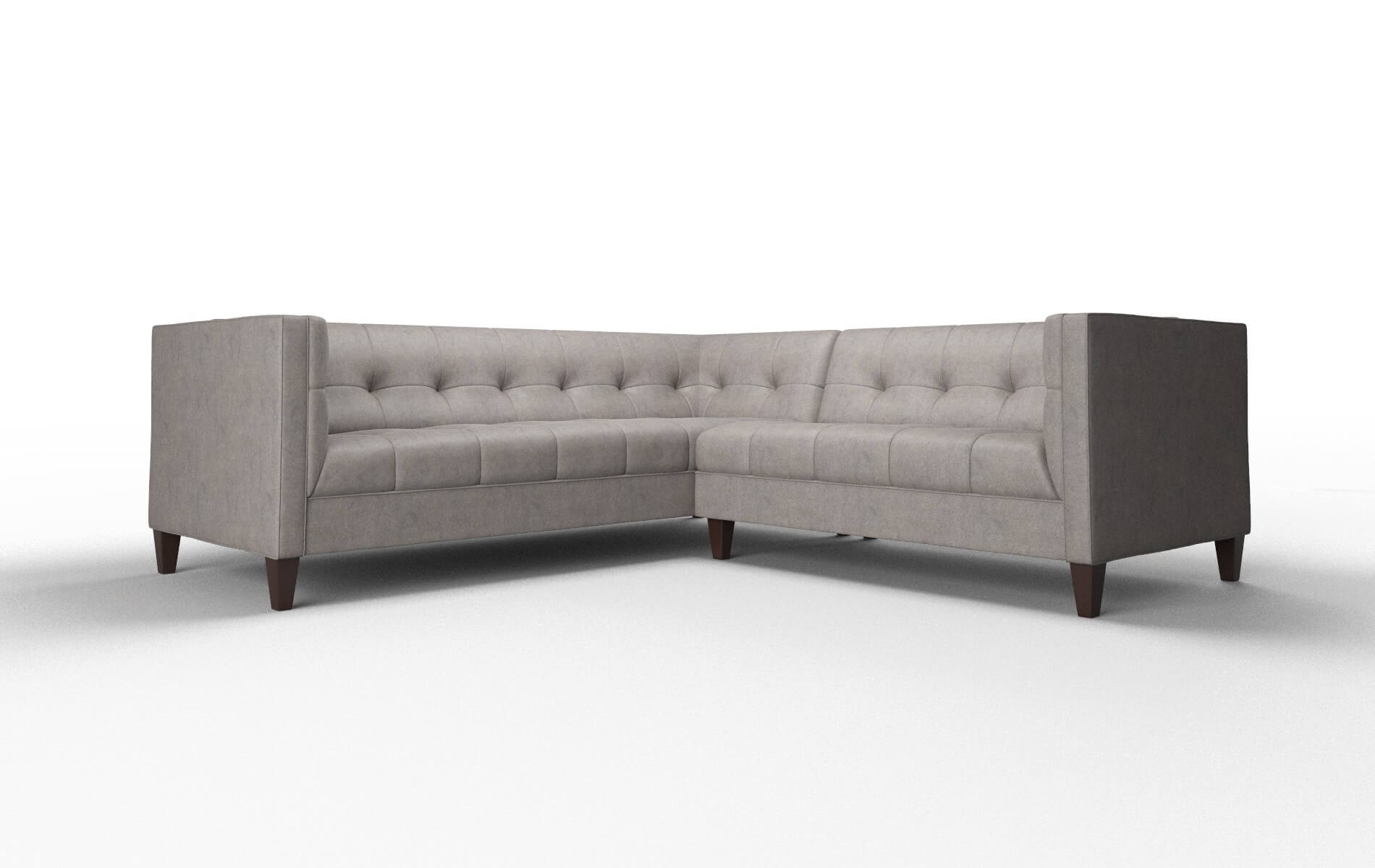 Messina Noble Otter Sectional espresso legs 1
