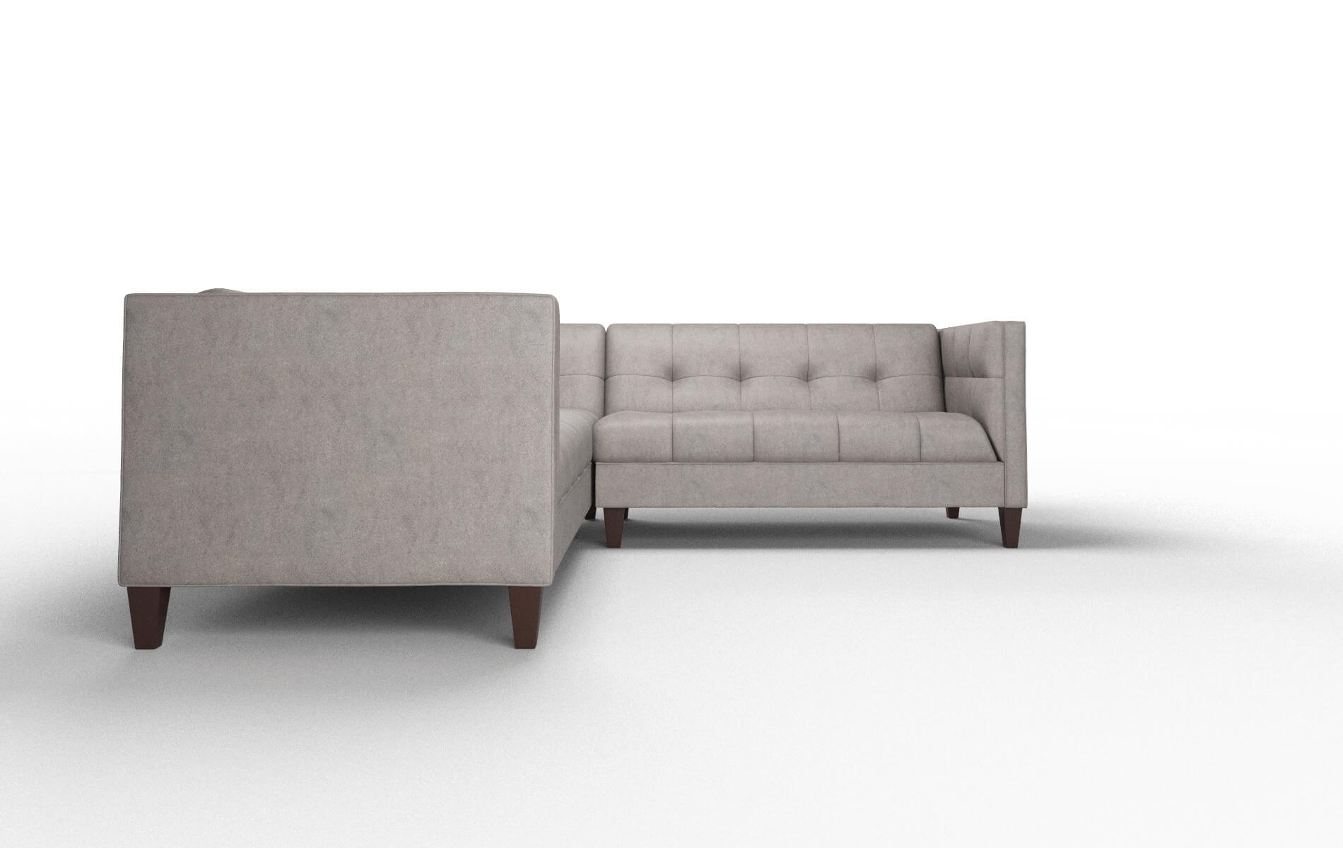 Messina Noble Otter Sectional espresso legs 2