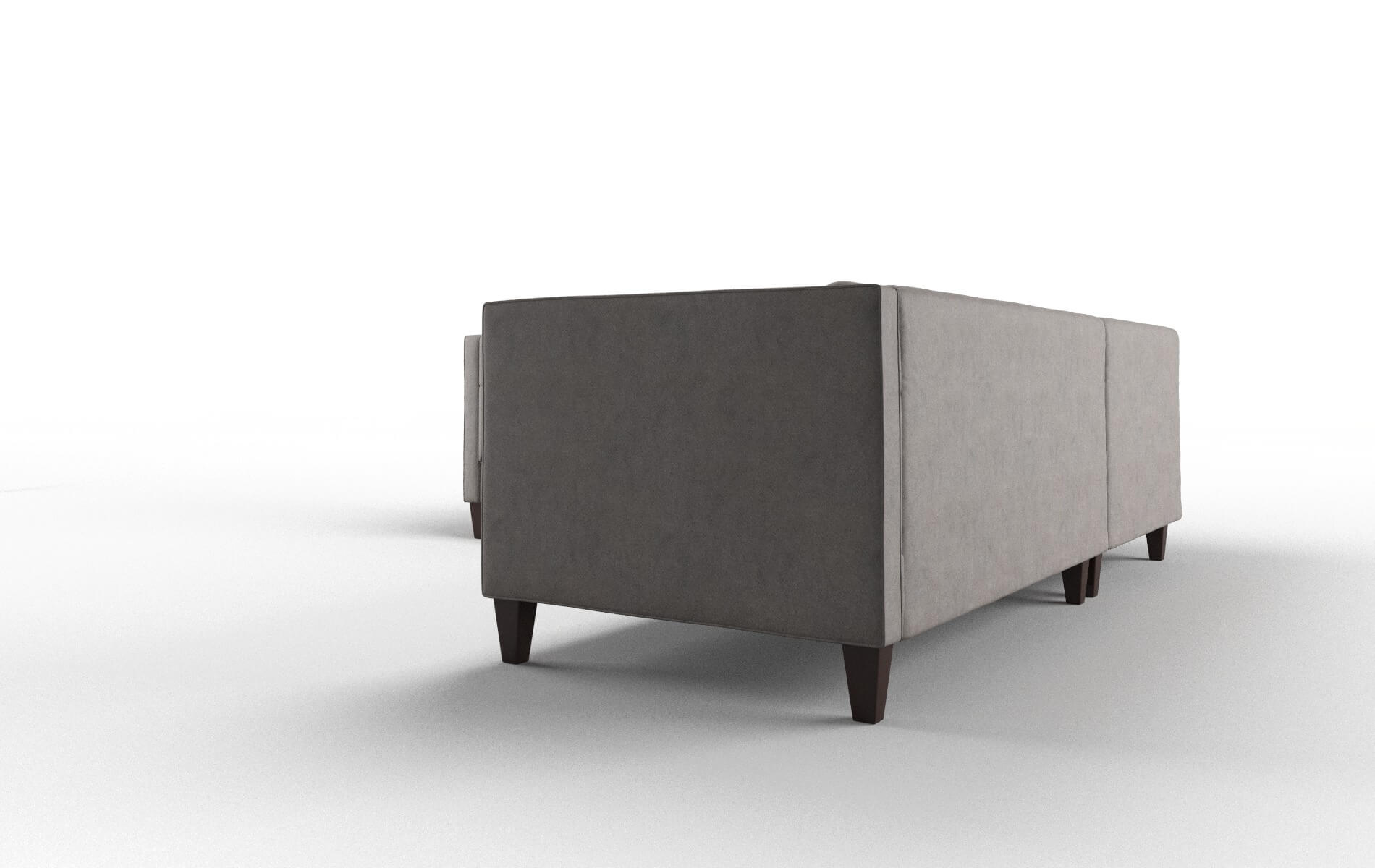 Messina Noble Otter Sectional espresso legs 4