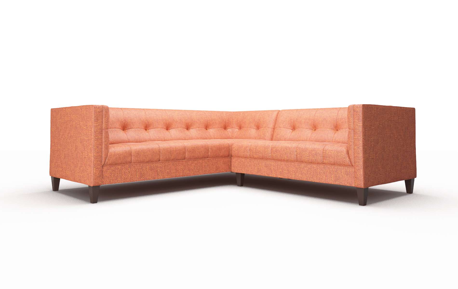 Messina Notion Tang Sectional espresso legs