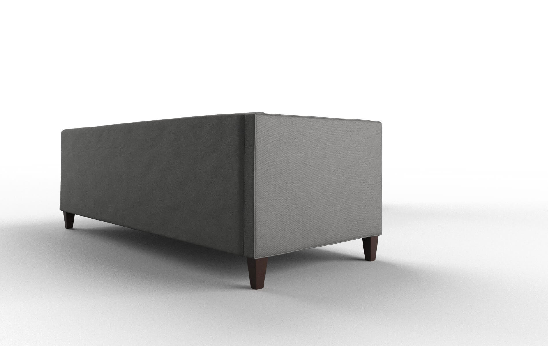 Messina Oakley Charcoal Sectional espresso legs 3